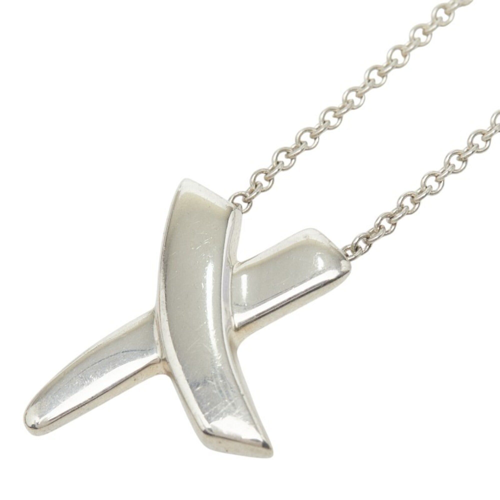 Tiffany & Co. Tiffany & Co. Elsa Peretti Kiss Necklace, SV925 Silver, Women's. Size ONE SIZE - 1 Thumbnail