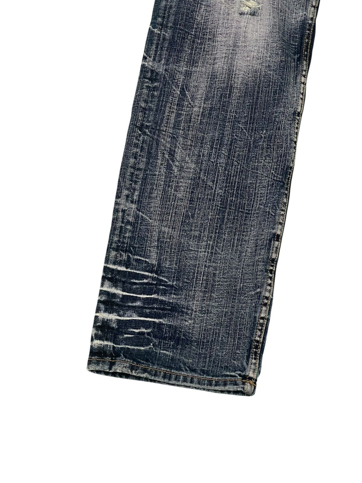 Yasuyuki Ishii Straight Jeans Sorridere Faded Acid Wash Chrome hearts 2🟦8 Size US 34 / EU 50 - 9 Thumbnail