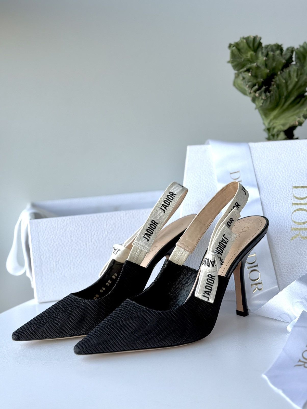 Dior Women's J'Adior Slingback Pumps Technical Fabric 100 Size US 9 / IT 39 - 2 Thumbnail