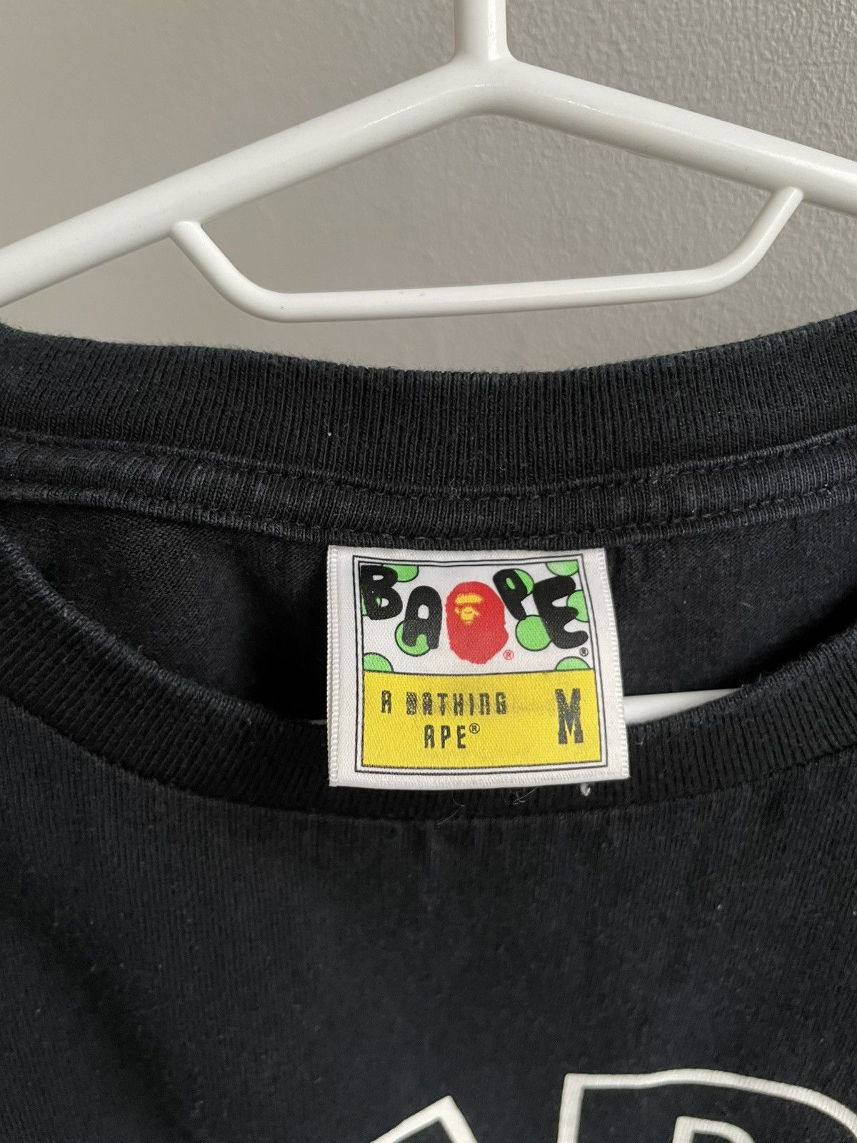 Bape Bape A Bathing Ape Black Big Logo Classic T-shirt Tee Luxury Size US M / EU 48-50 / 2 - 11 Thumbnail