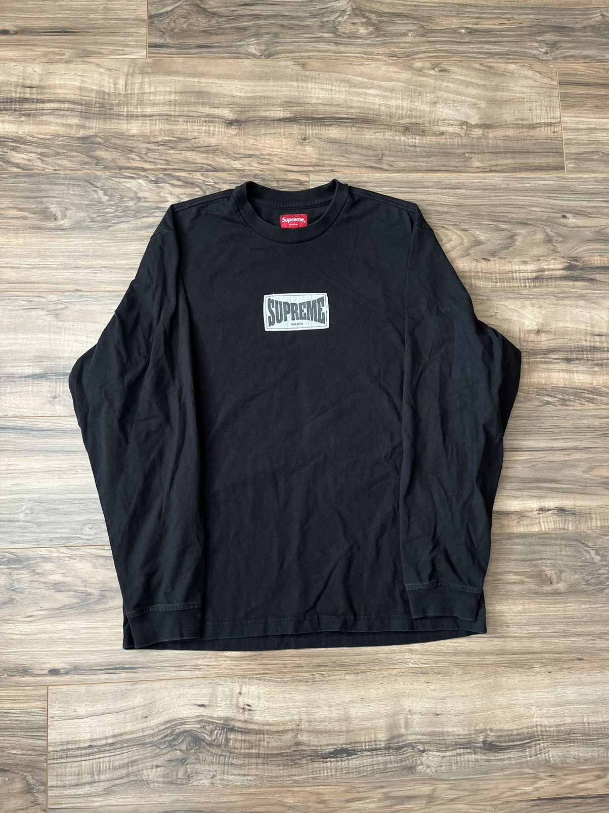 Supreme Supreme Paneled Piping L/S Top Black - 25SS | Grailed