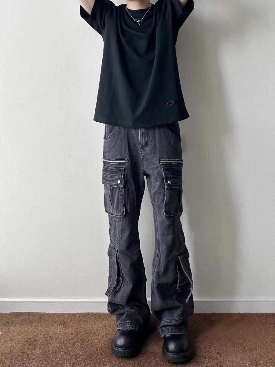 Designer × Vintage Washed vintage street hip hop workwear jeans Size US 28 / EU 44 - 2 Thumbnail