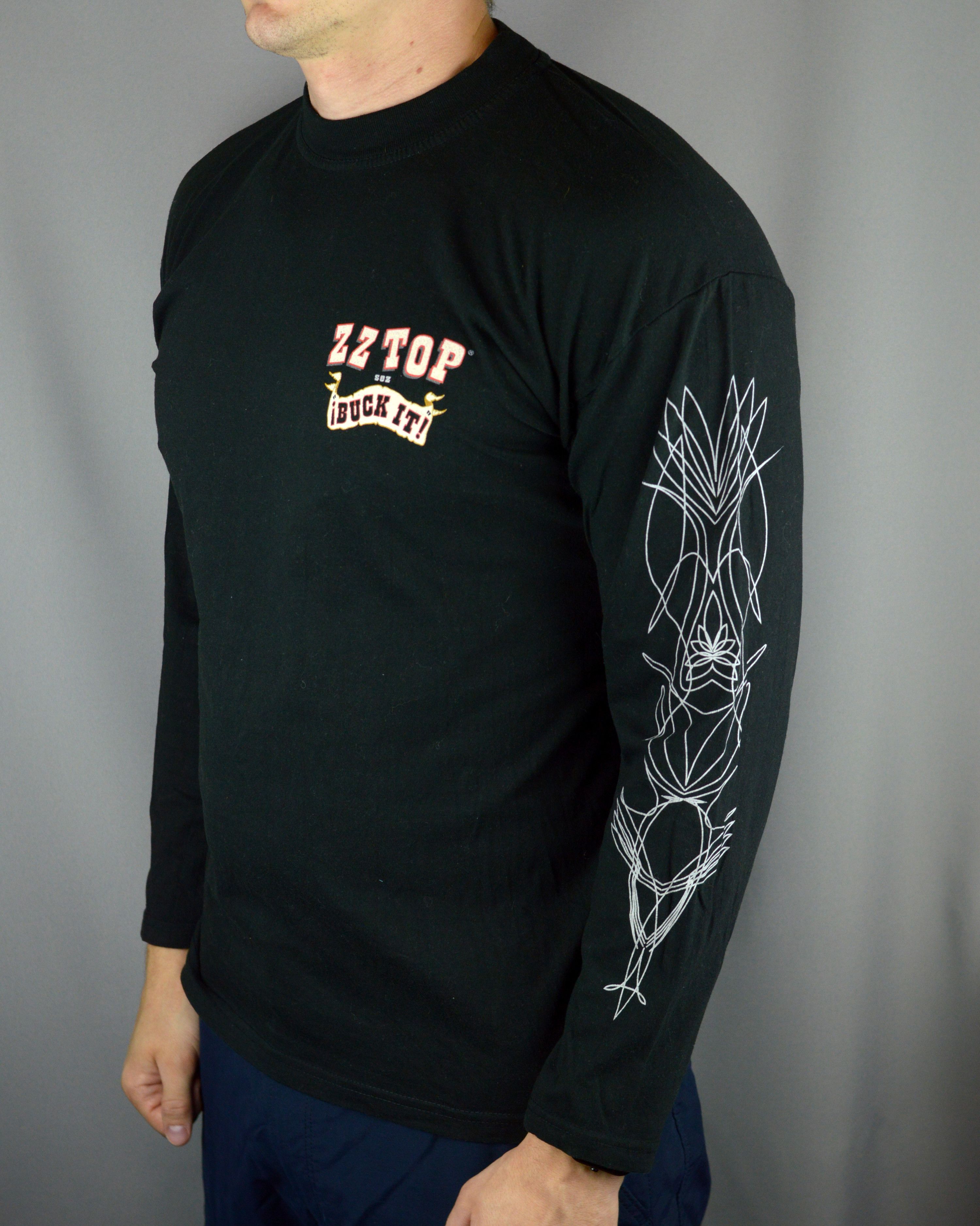 Vintage Vintage ZZ Top iBuck It 2002 long sleeve t shirt Size US XL / EU 56 / 4 - 1 Thumbnail