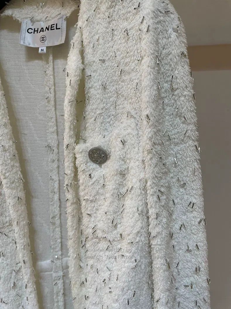 Chanel Chanel Spring and summer show beaded heavy industry white Size XS / US 0-2 / IT 36-38 - 3 Thumbnail