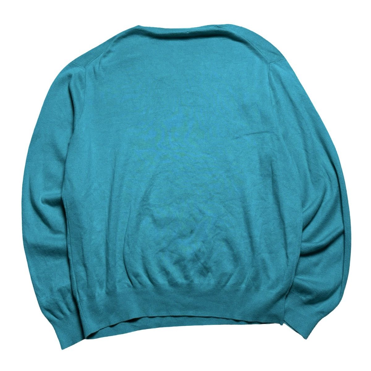 Polo Ralph Lauren Vintage Polo Ralph Lauren Sweater XL Turquoise V Neck Pima Size US XL / EU 56 / 4 - 6 Thumbnail