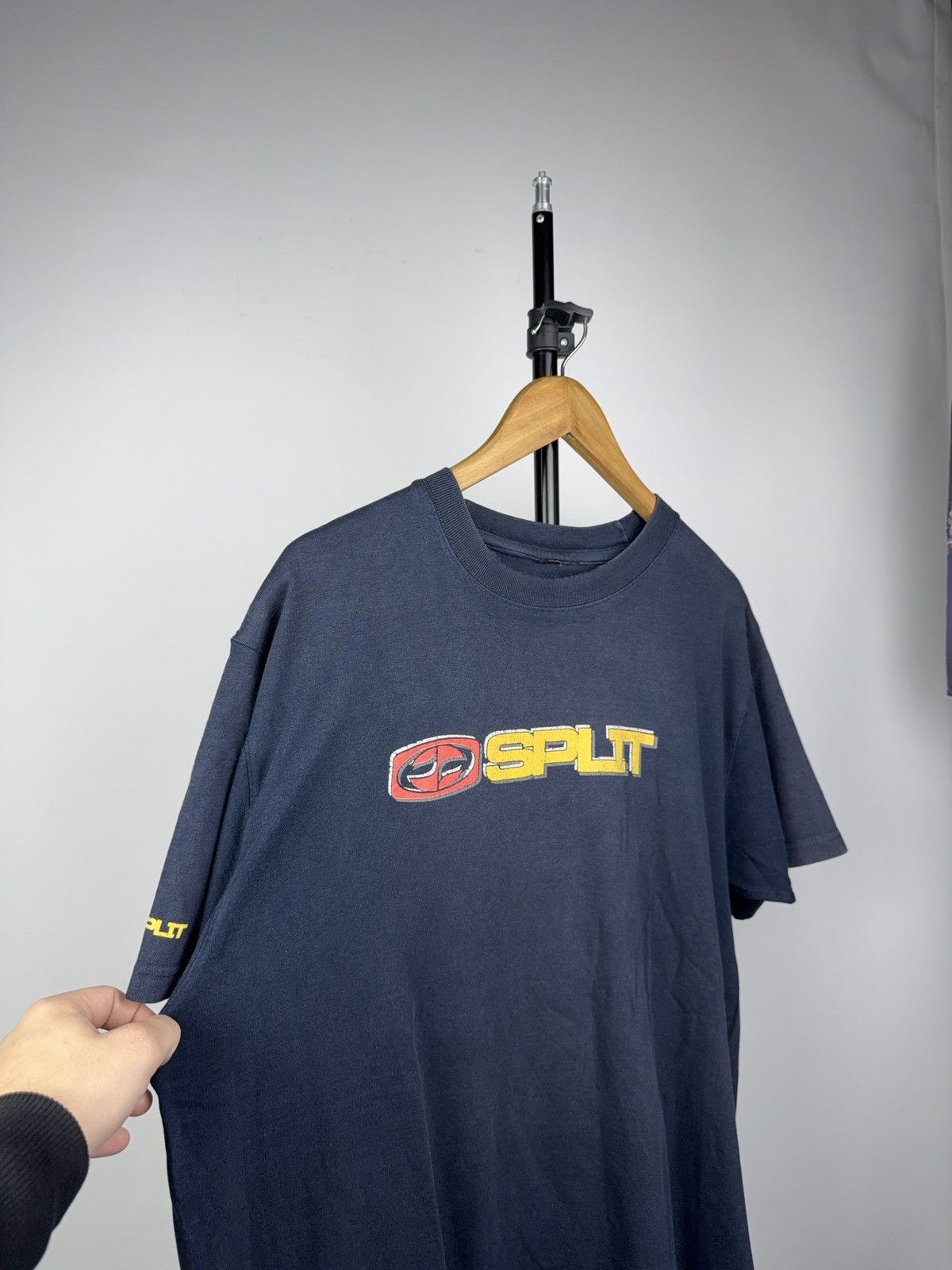 Split Vintage 90s Split USA Skate Surf T-Shirt Y2K Grunge Style Size US L / EU 52-54 / 3 - 7 Thumbnail