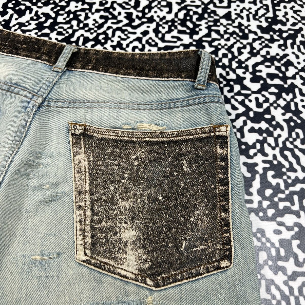 Japanese Brand Vintage Y2K Carte D’identine Japanese Distressed Shorts Size 30" / US 8 / IT 44 - 13 Thumbnail