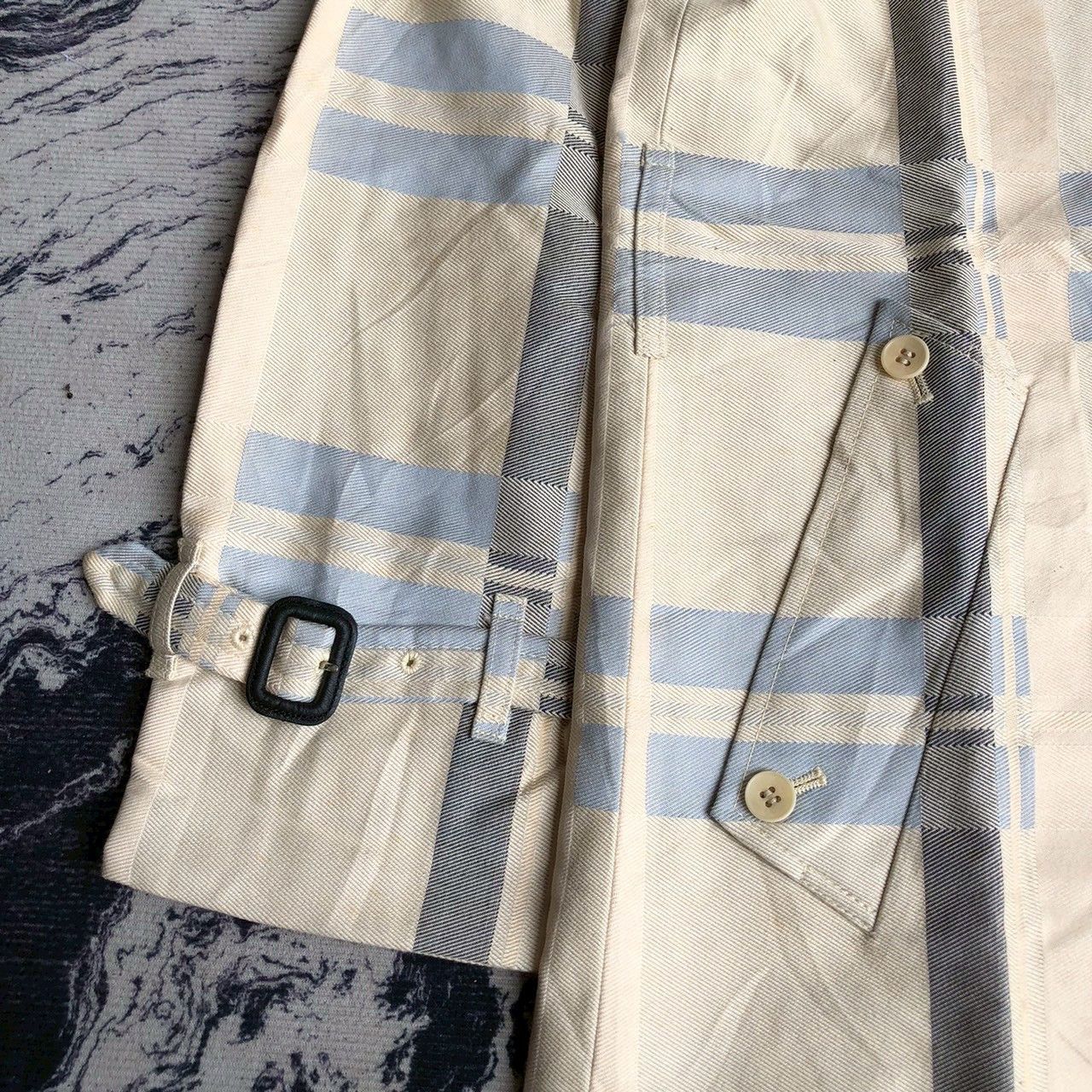 Aquascutum Vintage Aquascutum London Plaid Trench Coat England Size US M / EU 48-50 / 2 - 5 Thumbnail