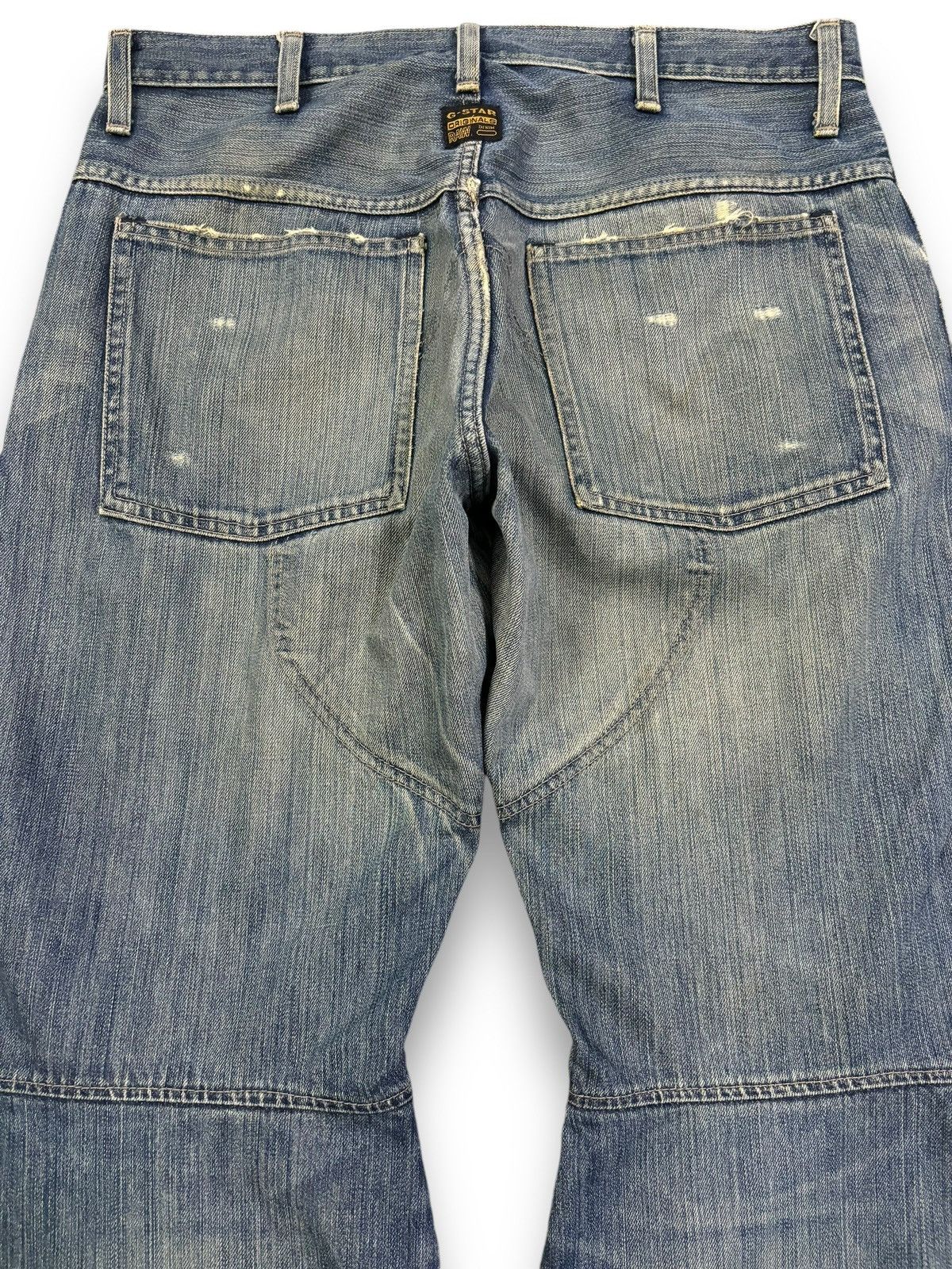 G-Star Vintage G-Star Raw Double Knee Style Mud Wash Baggy Jeans Size US 34 / EU 50 - 15 Thumbnail
