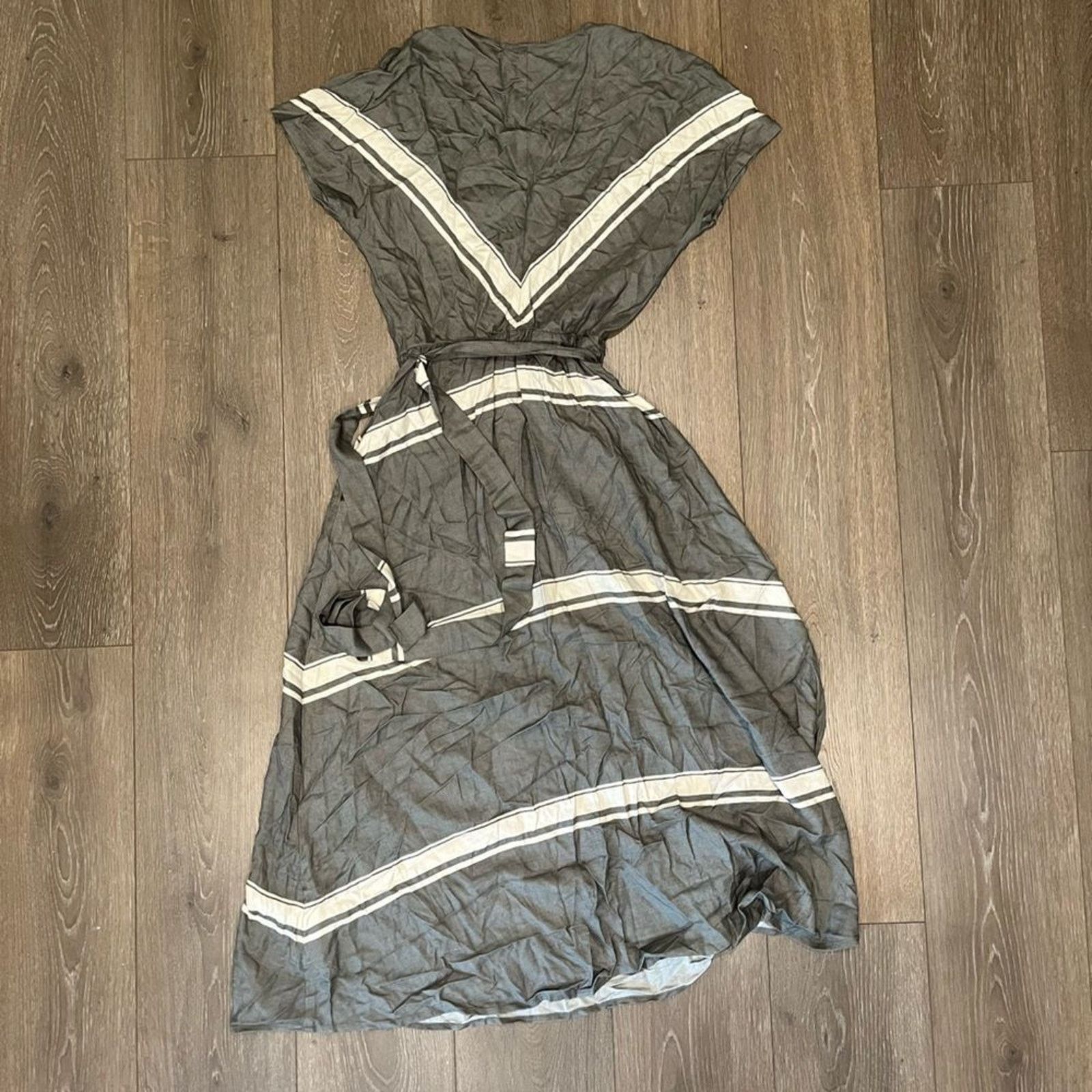 Vintage J. Jill Striped A-Line Ankle Length Dress - Size XS Size XS / US 0-2 / IT 36-38 - 7 Thumbnail