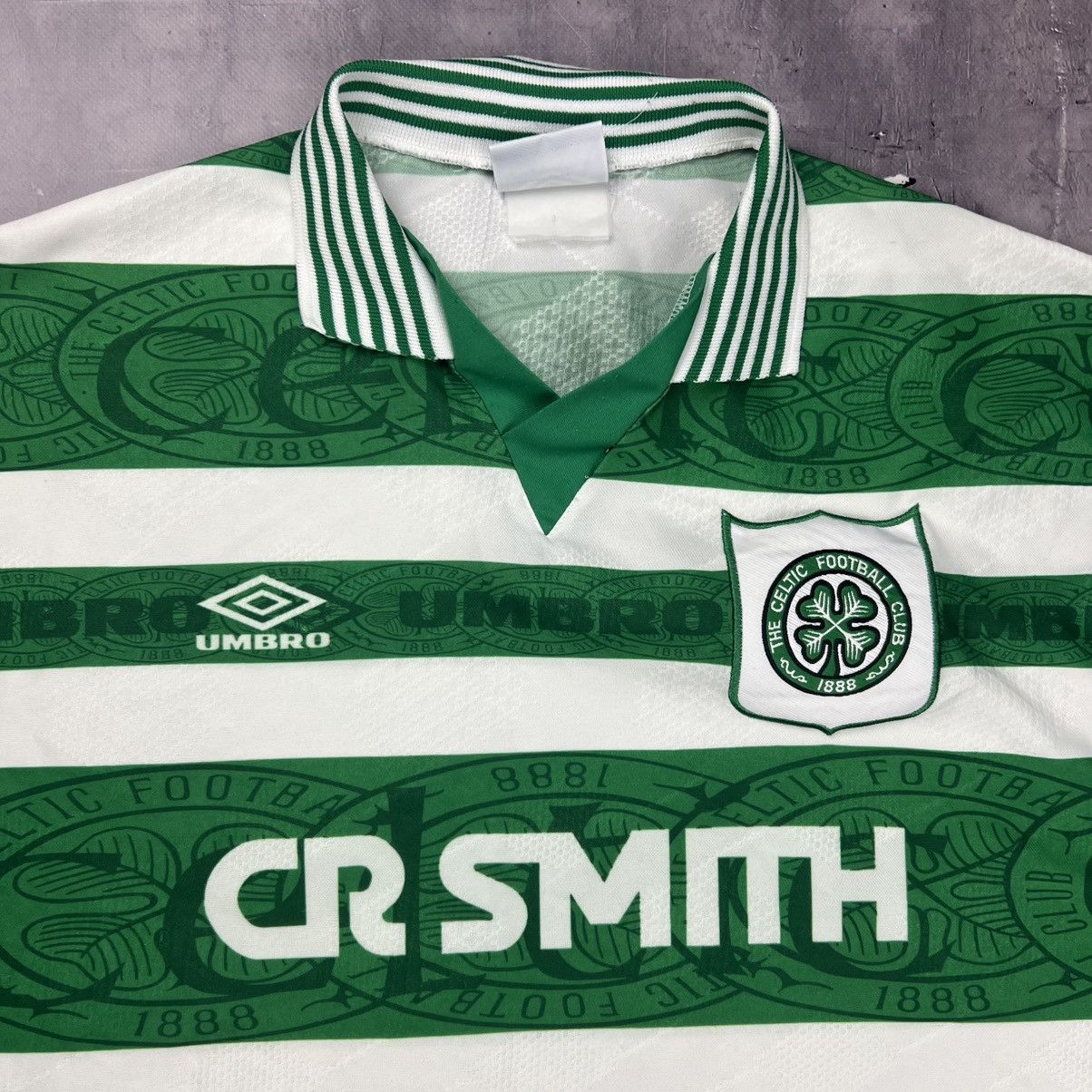 Nike Rare! Celtic 1995/97 Umbro Soccer Jersey Shirt Vintage Size US L / EU 52-54 / 3 - 5 Thumbnail
