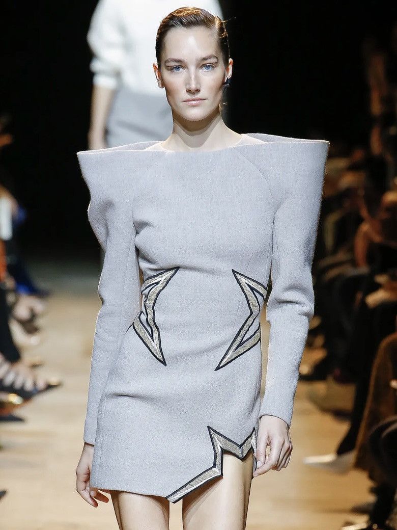 Mugler F/W 17 Structured Silk Top Size S / US 4 / IT 40 - 3 Thumbnail