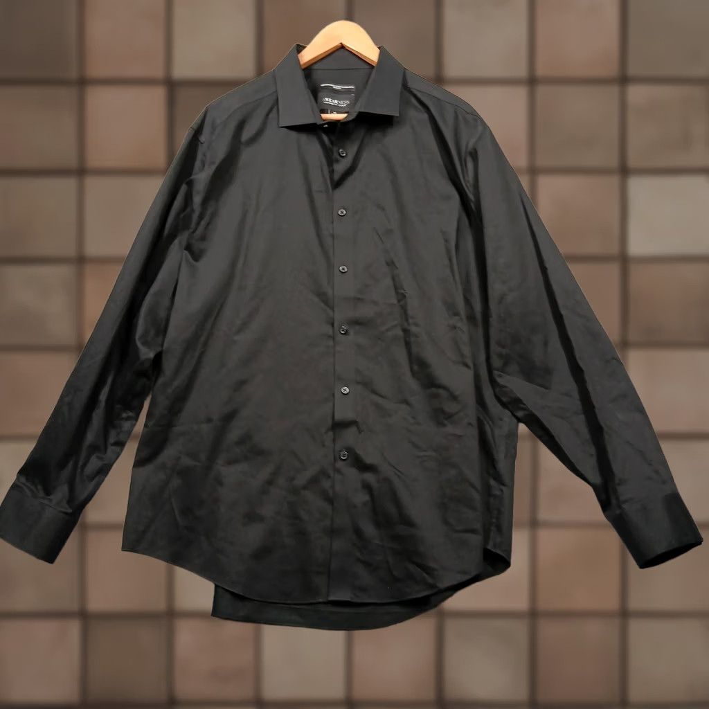Kenneth Cole Awearness Kenneth Cole Shirt Mens 2XL Black Slim Fit Non-Iron Stretch 18 34/35 Size US XXL / EU 58 / 5 - 1 Thumbnail