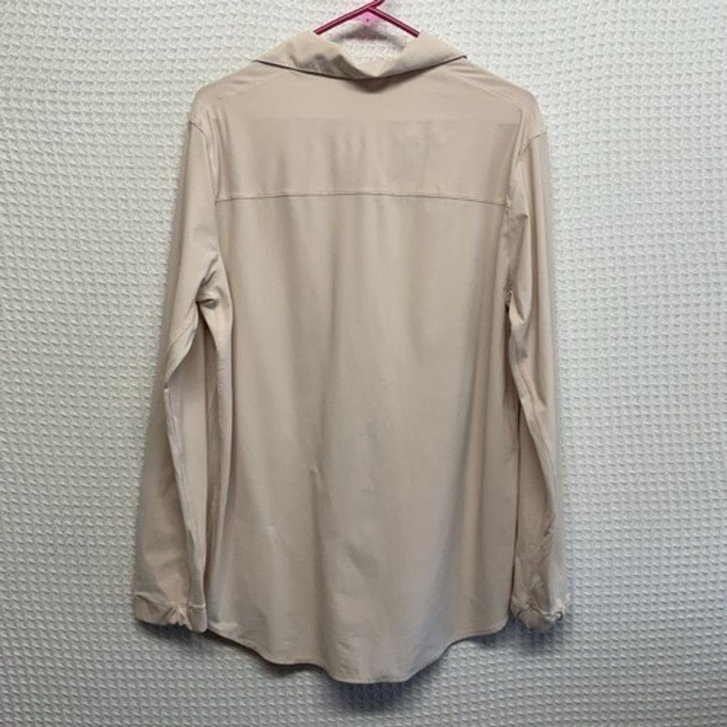 Lululemon Lululemon PalePink Mauve Poplin Shirt Women 12 Long S FLAWED Size XL / US 12-14 / IT 48-50 - 9 Thumbnail