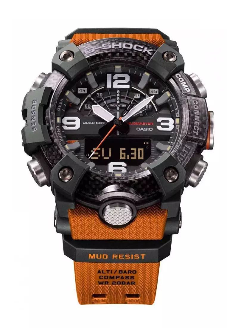 Casio × G Shock Casio G-SHOCK - Orange Black GG-B100-1A9DR Mudmaster Size ONE SIZE - 2 Thumbnail