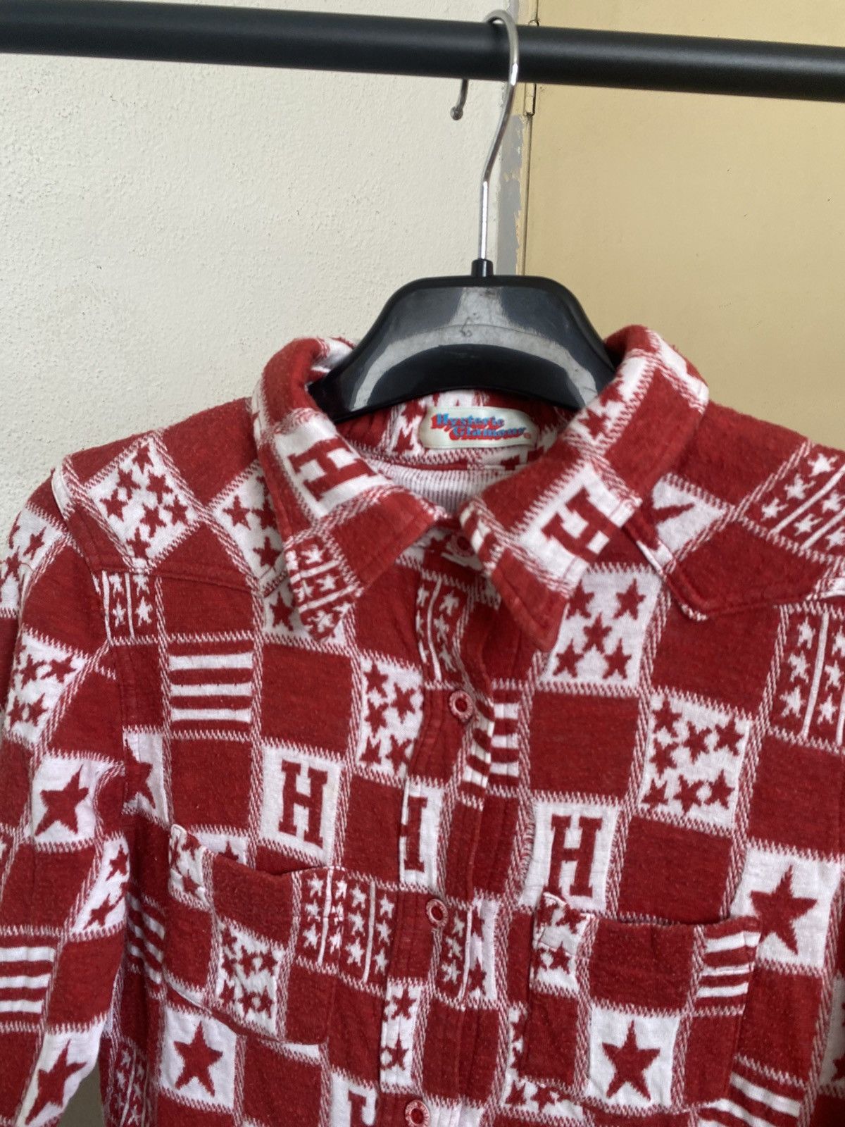 Hysteric Glamour Hysteric Glamour Red Button Up Shirt Size ONE SIZE - 4 Thumbnail