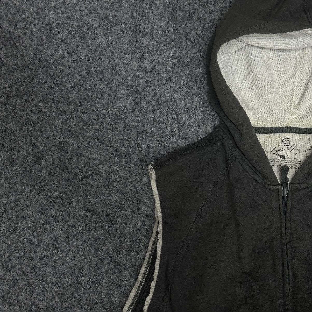 POST ARCHIVE FACTION (PAF) VTG Zip Tank Top With Hood Vest Grunge Symbol Hype Trend Size US L / EU 52-54 / 3 - 3 Thumbnail