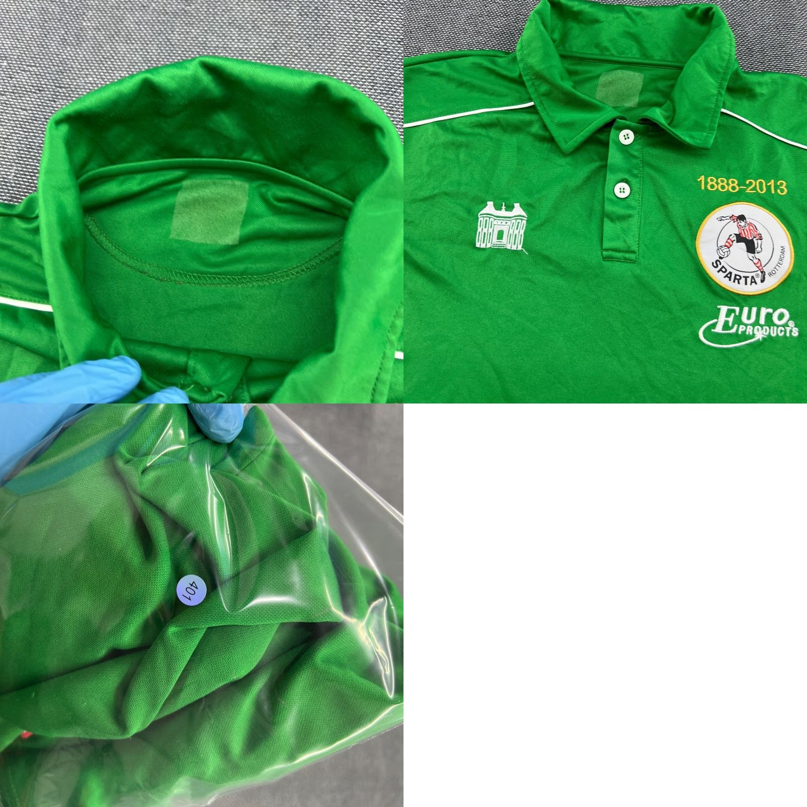 Vintage Castle Sparta Rotterdam 2013 Jersey Shirt Green Football Large Unisex Adults Shirt 125th Anniversary Athletic Moisture Wicking Quick Dry Size US L / EU 52-54 / 3 - 9 Thumbnail