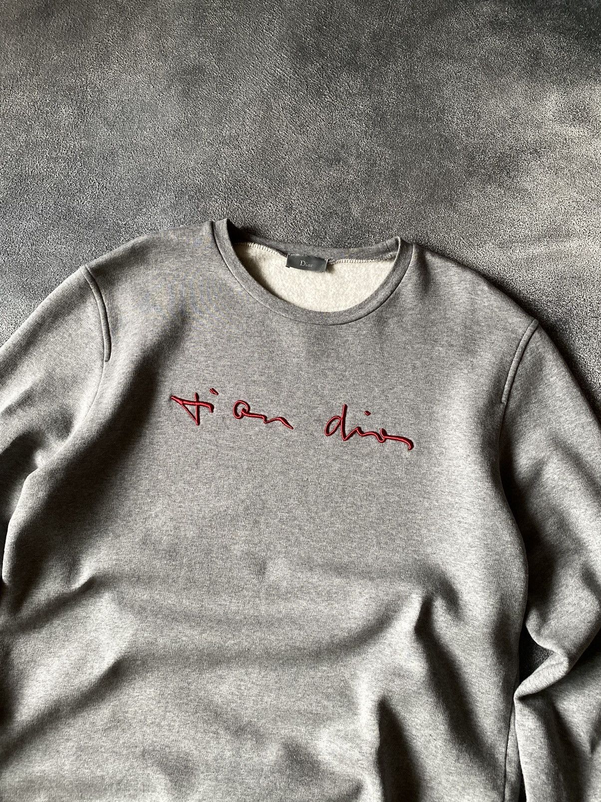 Dior 2013 Dior Homme by Kris Van Assche Sweatshirt Logo Size US L / EU 52-54 / 3 - 5 Thumbnail