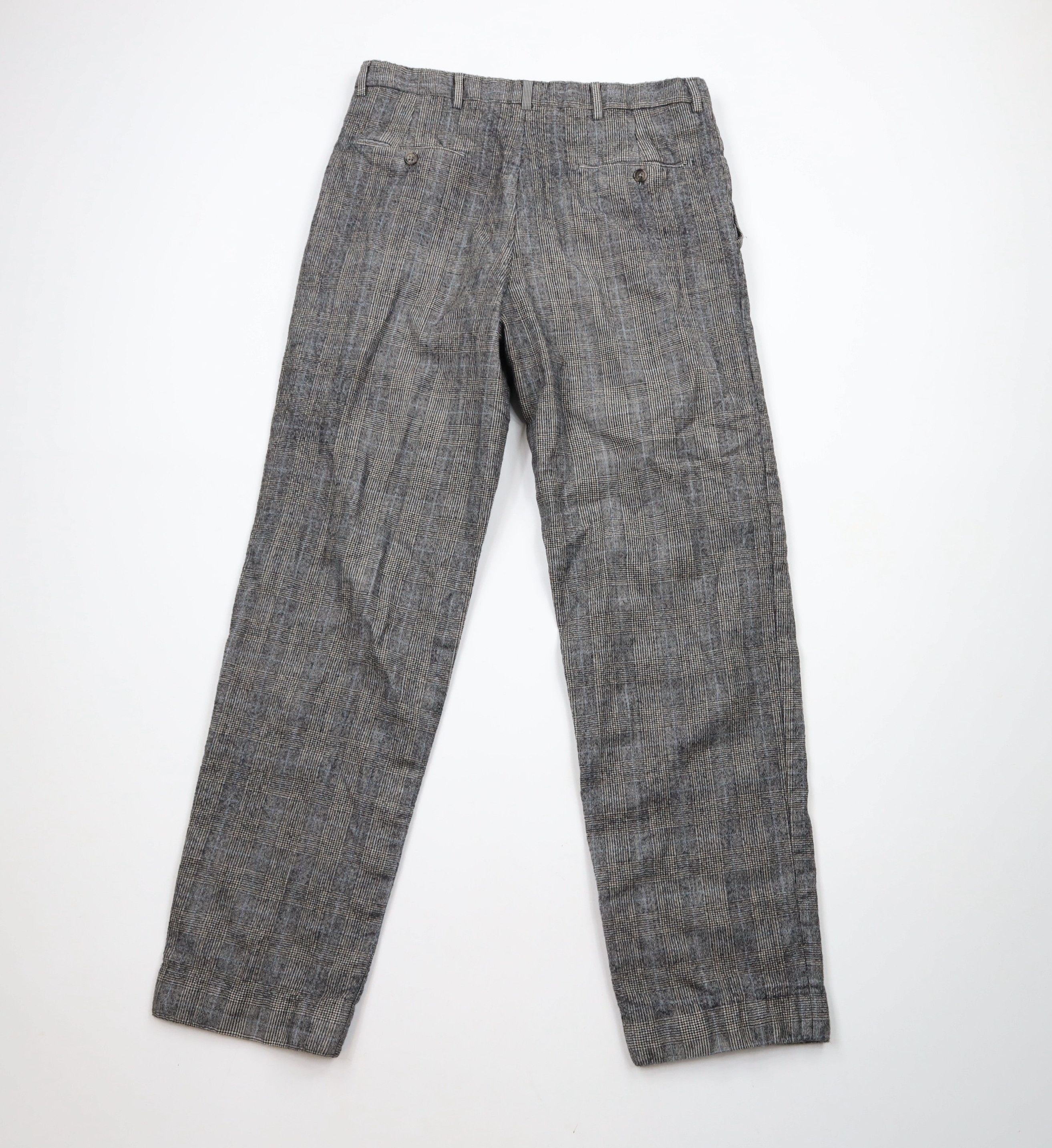 Vintage Vintage 90s Streetwear Wool Pleated Chino Pants Houndstooth Size US 32 / EU 48 - 8 Thumbnail