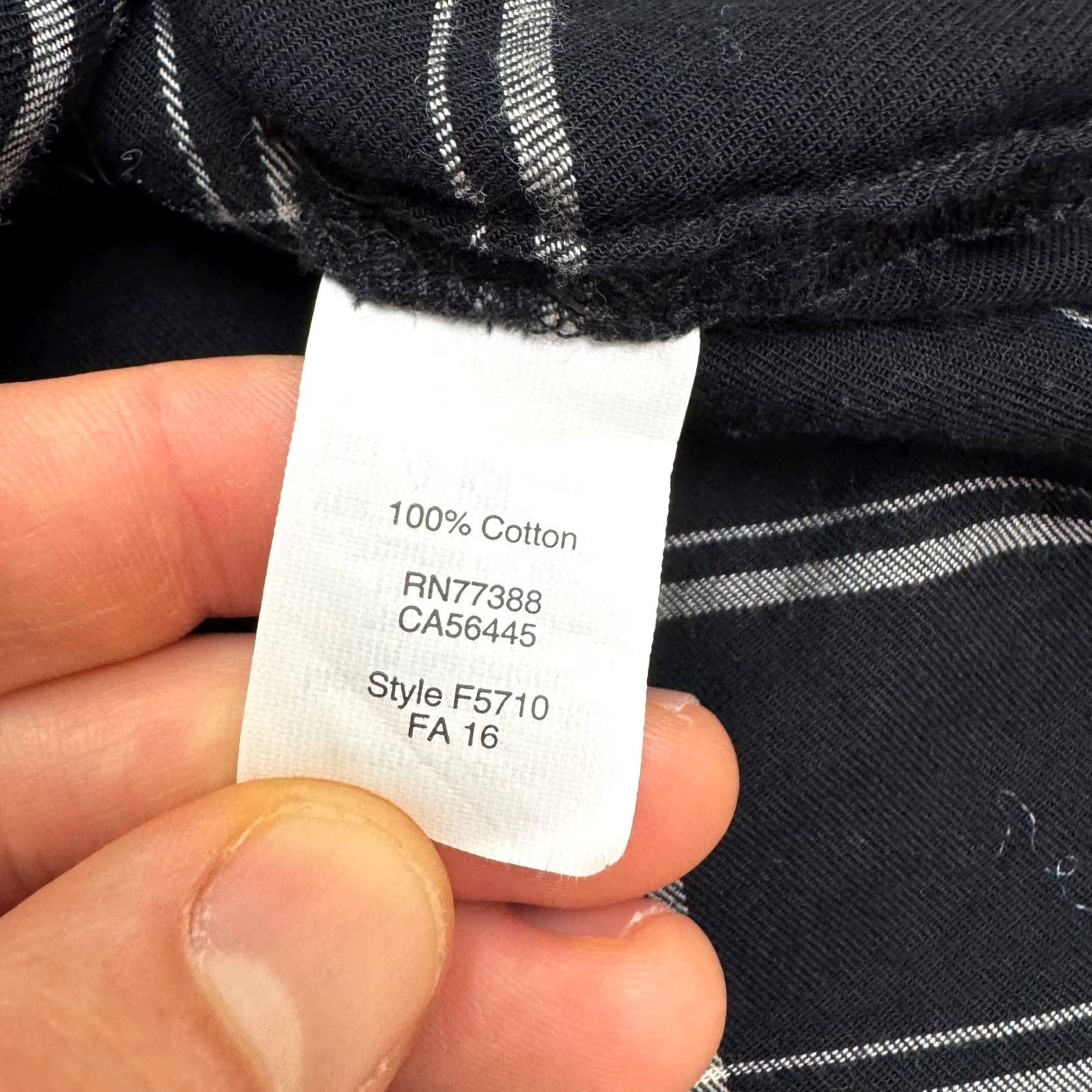 Madewell Madewell Shirt Mens XS Black White Plaid Button Down Long Sleeve Cotton Flannel Casual Size XS / US 0-2 / IT 36-38 - 6 Thumbnail