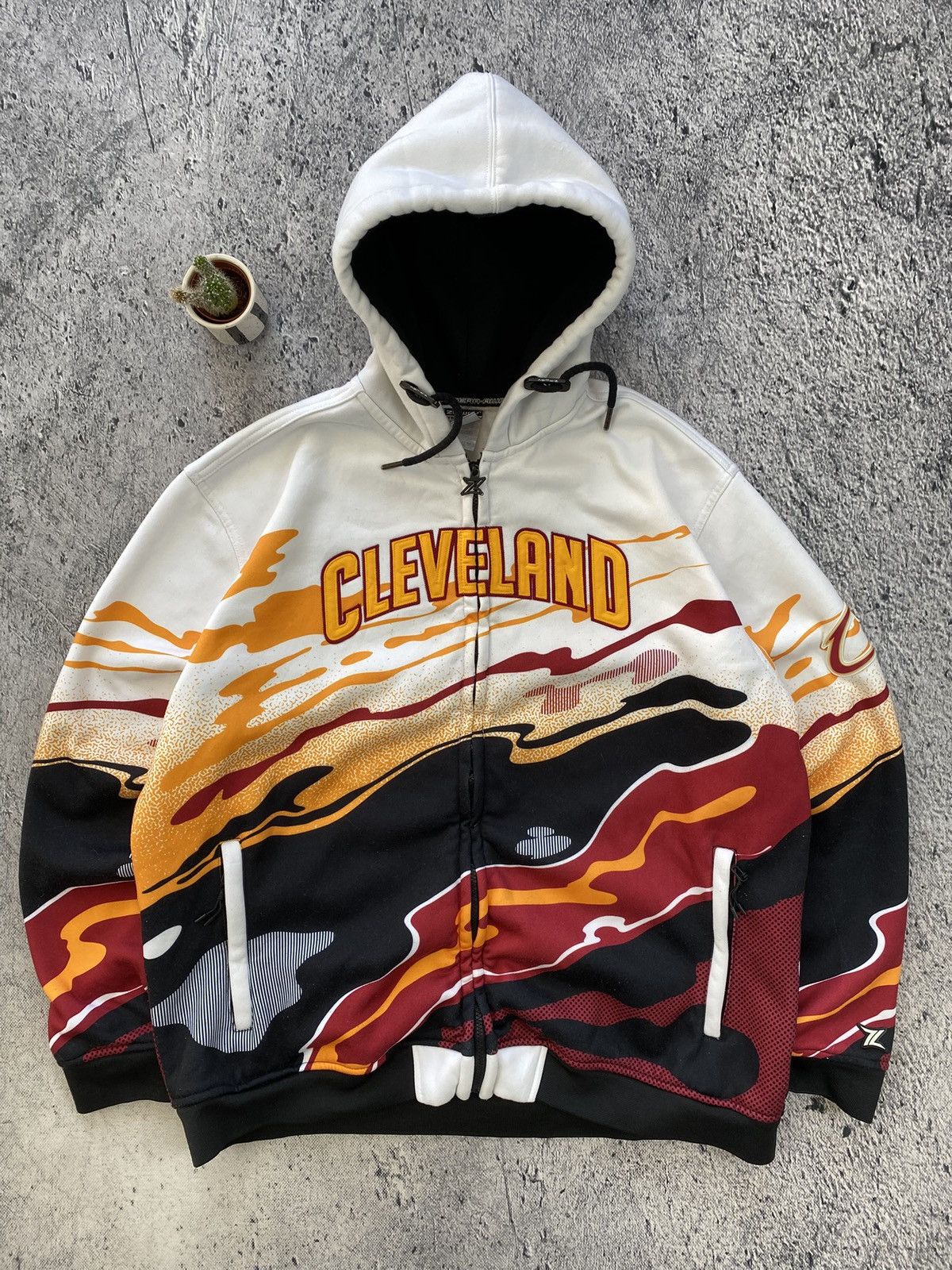 NBA × Vintage Vintage ZipWay Cleveland nba hoodie Size US XXL / EU 58 / 5 - 1 Thumbnail