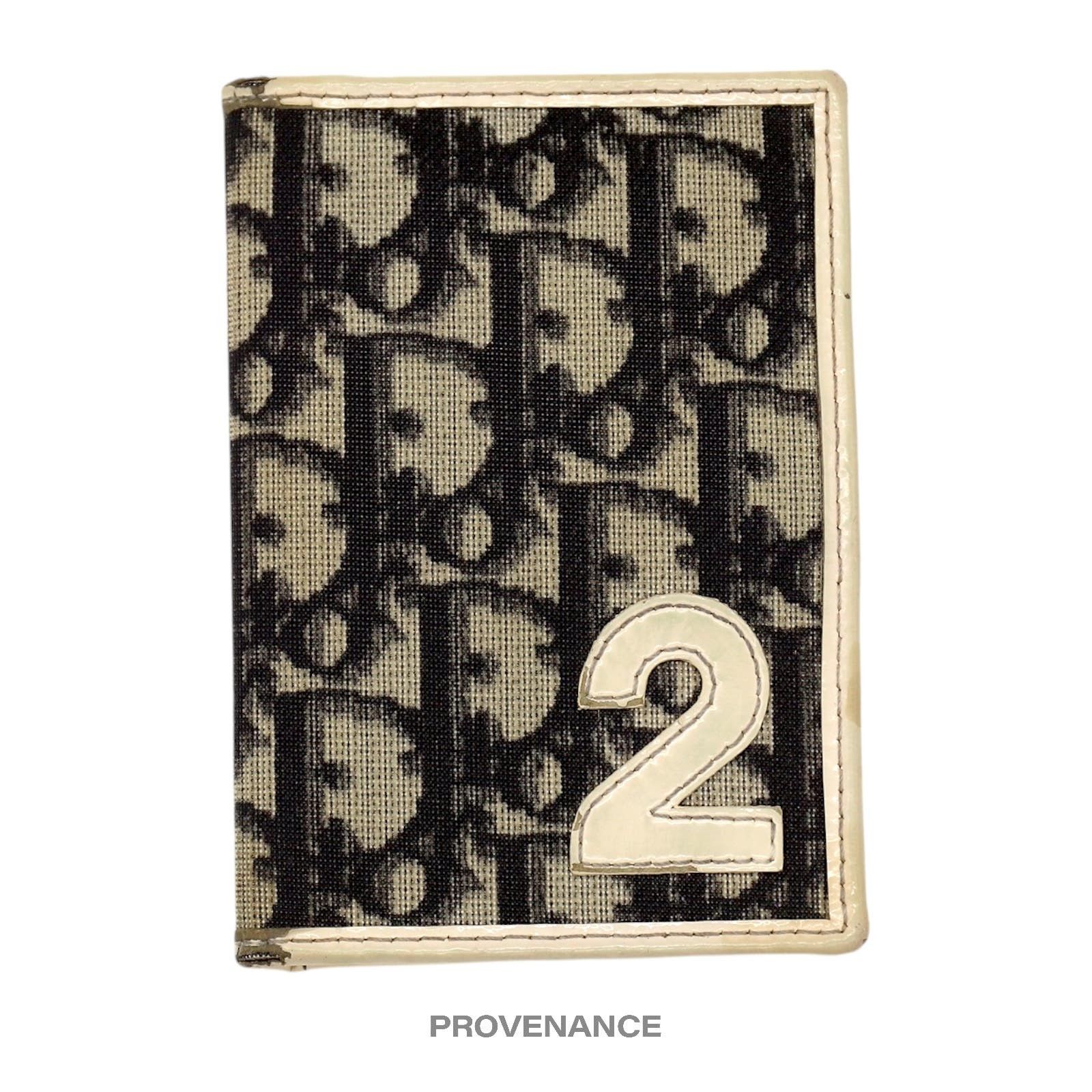 image of Dior Pocket Organizer Wallet - Dior Trotter White 2 Black, Men's