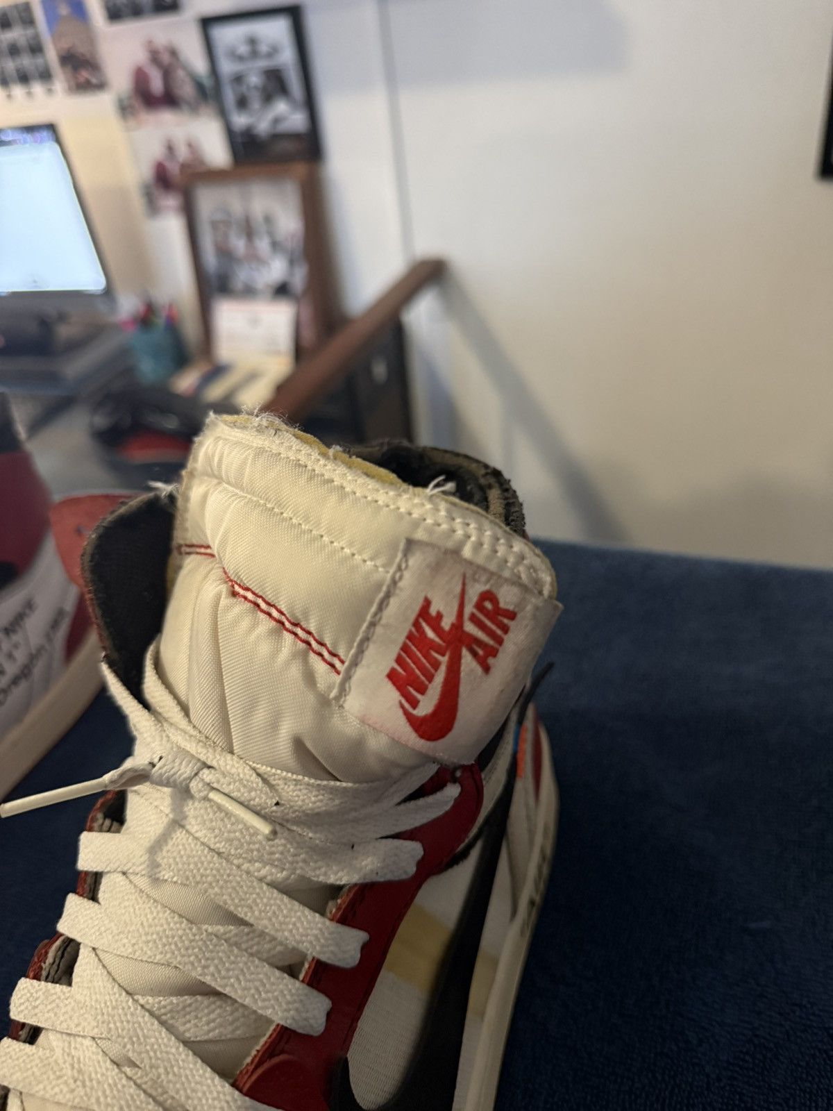 Jordan Brand Nike Air Jordan Chicago 1 Off White Virgil Size 11 Size US 11 / EU 44 - 7 Thumbnail