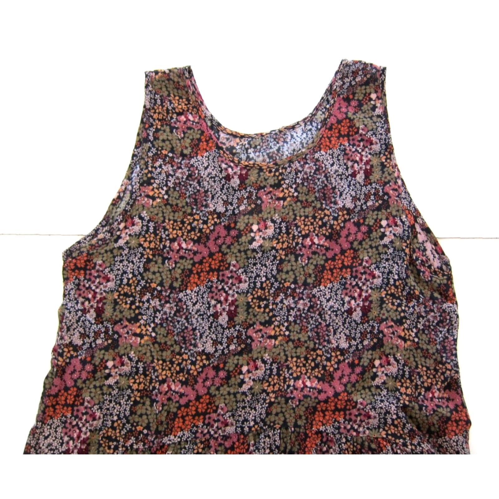 Vintage Elodie Blouse Tank Top NWT 100% Rayon Floral Sleeveless Pink Large Womens Size L / US 10 / IT 46 - 5 Thumbnail