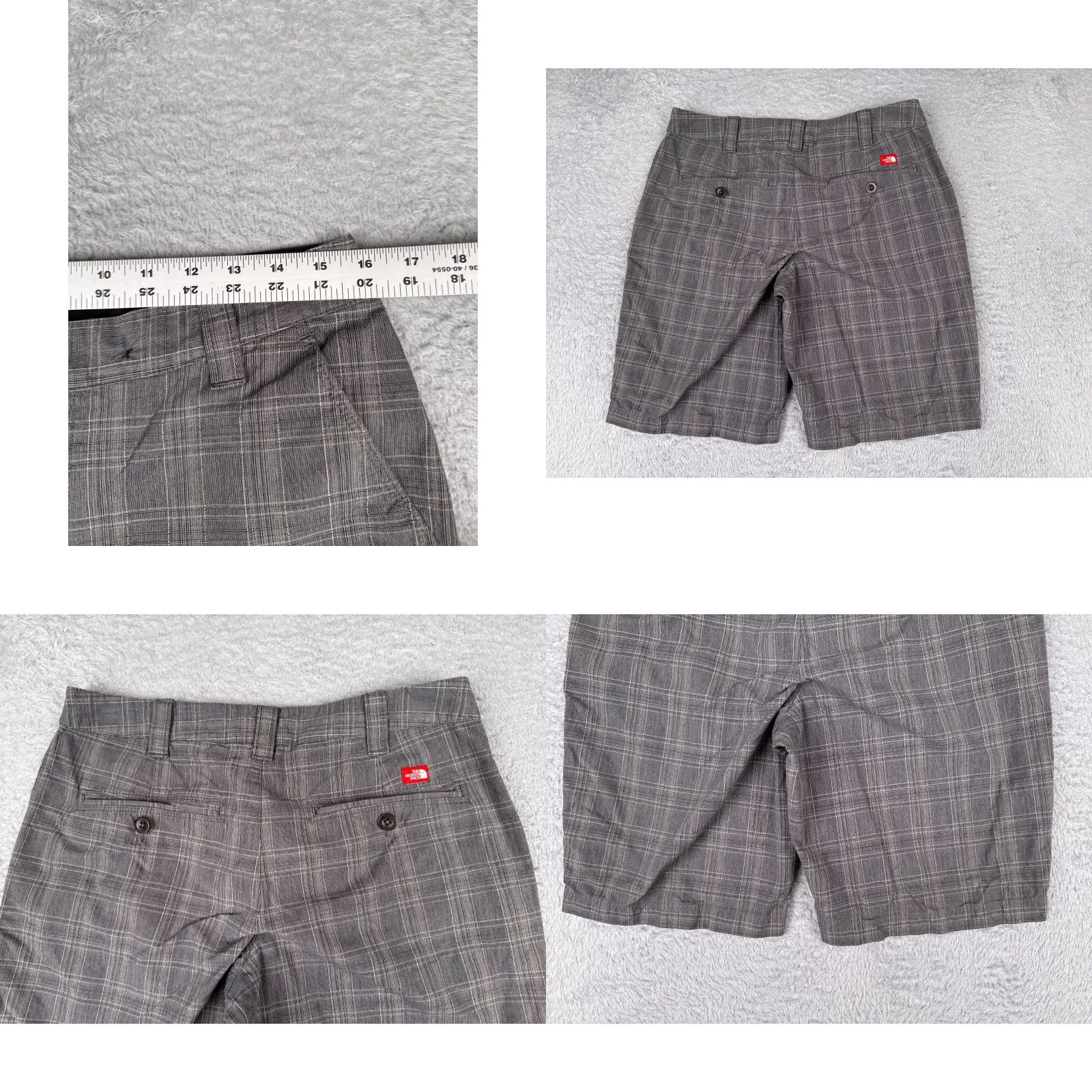 The North Face The North Face Shorts Womens 10 Gray Plaid 100% Cotton Golf Hiking 32x11 Women Shorts Casual Activewear 90s? Size 32" / US 10 / IT 46 - 9 Thumbnail