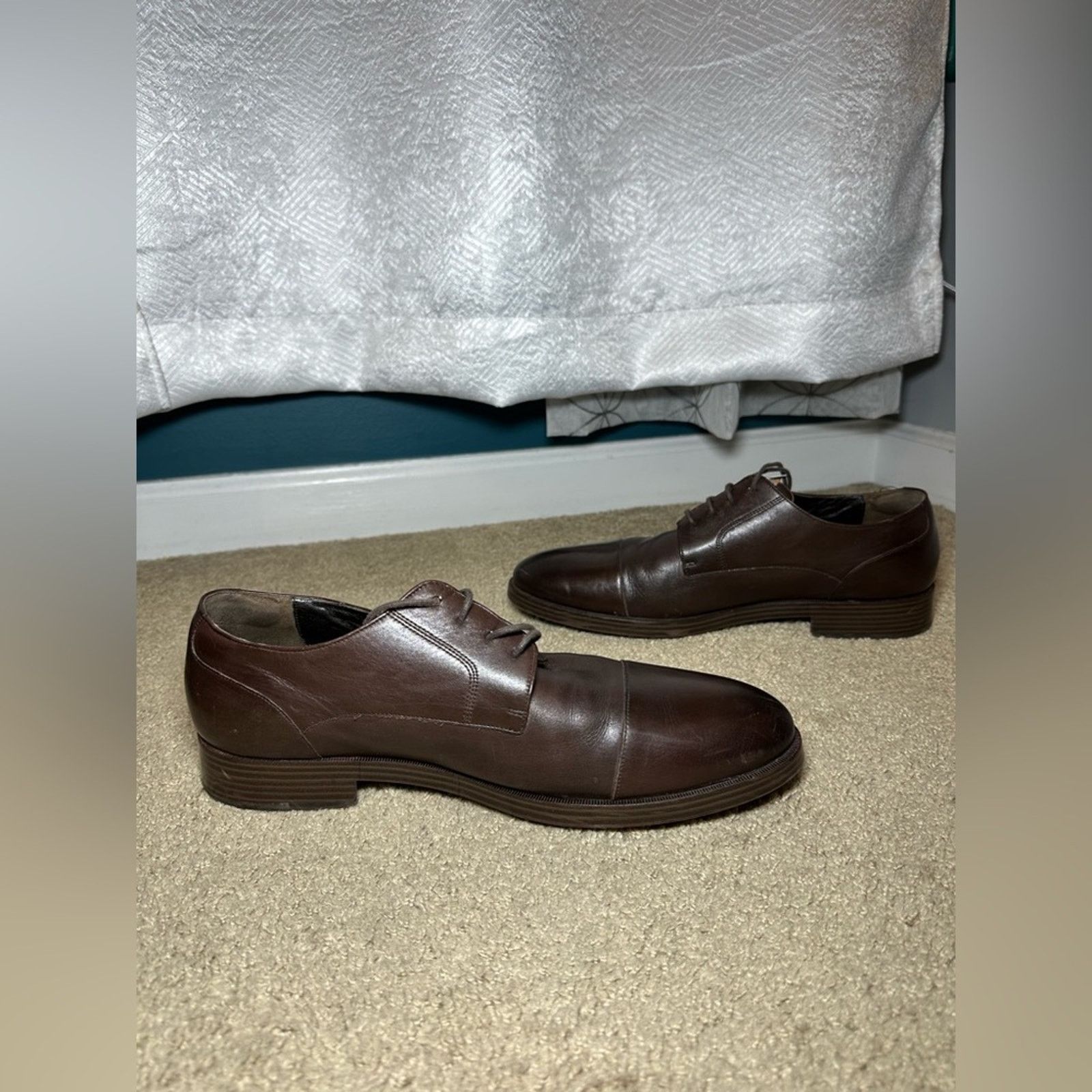 Cole Haan COLE HAAN Dress Shoes Brown Leather Oxfords Men's Sz 10 Size US 10 / EU 43 - 5 Thumbnail