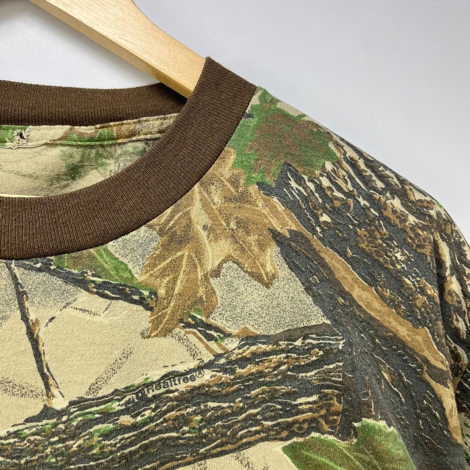 Vintage Vintage 90s Real Tree Camo Single Stitch USA T-Shirt XL Size US XL / EU 56 / 4 - 4 Thumbnail