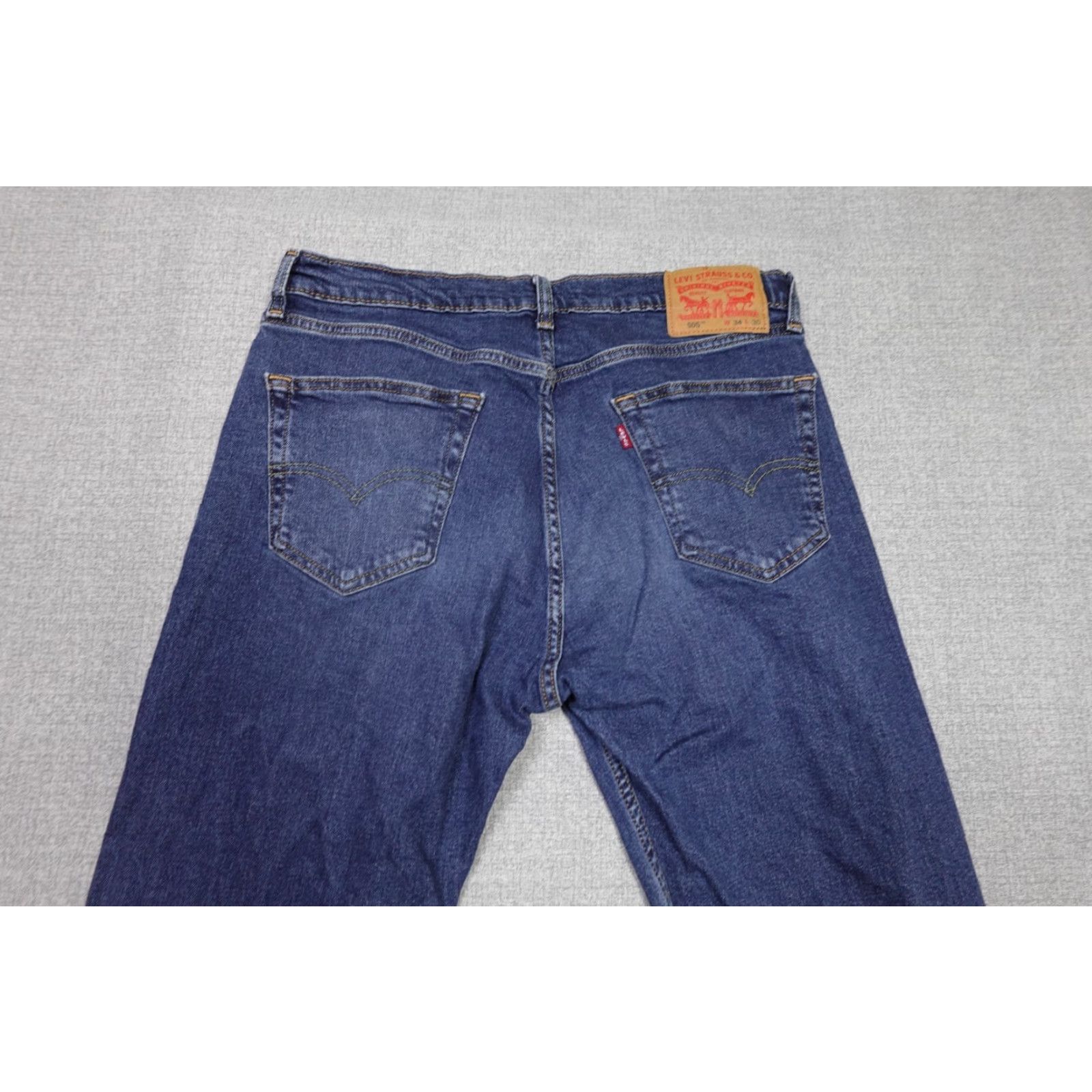 Levi's Levi's 505 Jeans Mens 34x30 Blue Regular Fit Straight Leg Cowboy Size US 34 / EU 50 - 5 Thumbnail