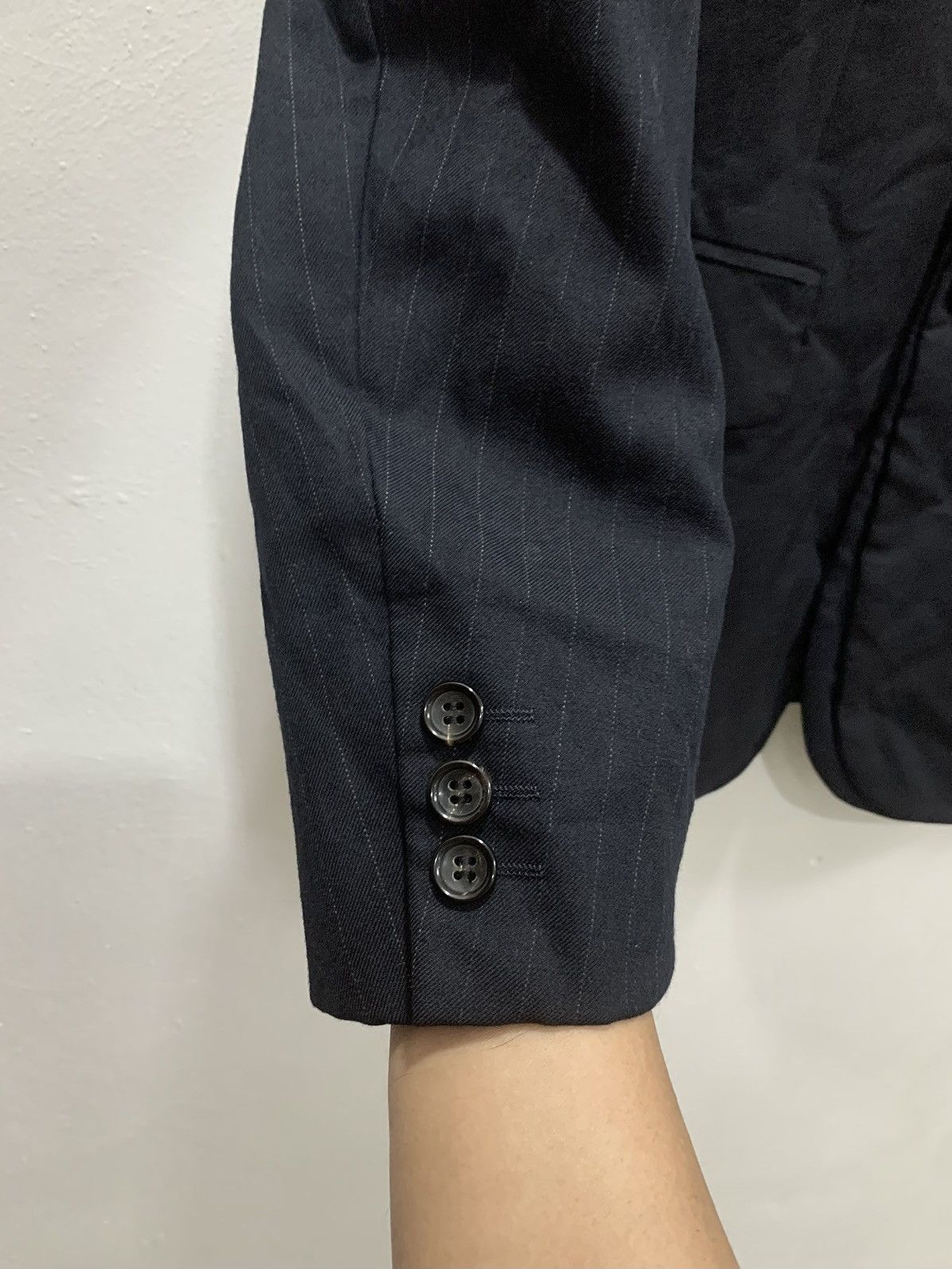 Comme des Garcons Homme Plus AD2009 DOUBLE LAYER - SWITCHING TAILORED JACKET Size 38R - 5 Thumbnail