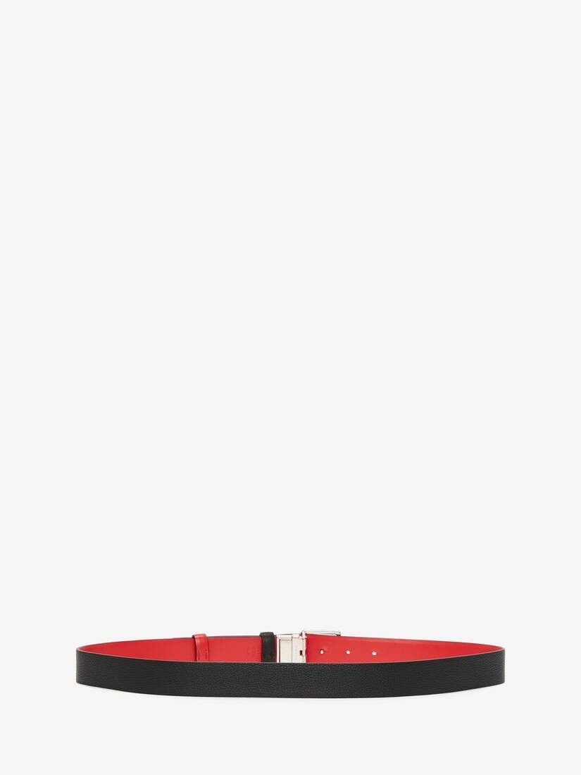 Alexander McQueen o1w1db10725 Size:85/Reversible M Belt in Black/Red Size ONE SIZE - 2 Thumbnail