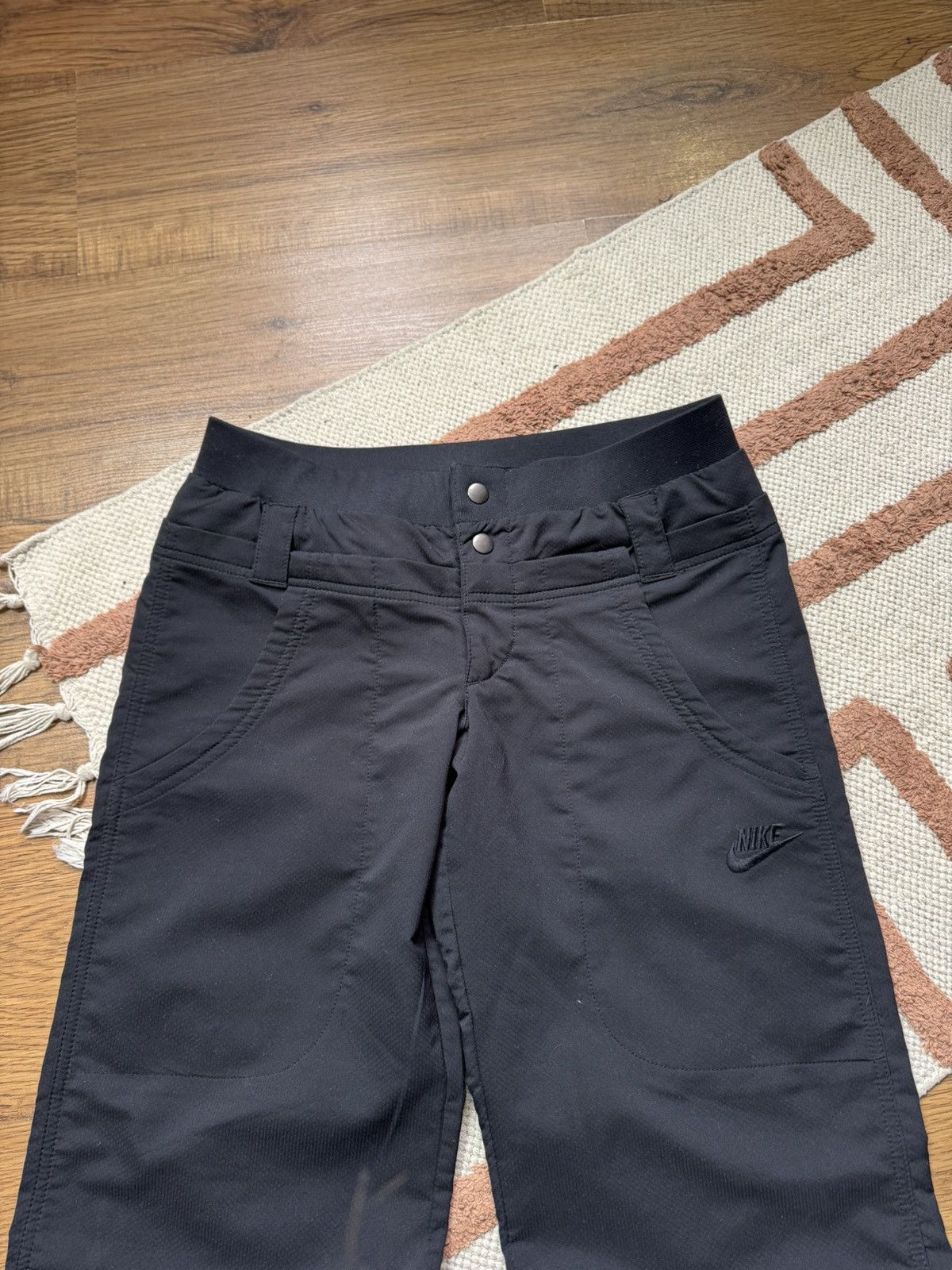 Nike VINTAGE NIKE NYLON DRAWSTRING PANTS Size 27" / US 4 / IT 40 - 4 Thumbnail