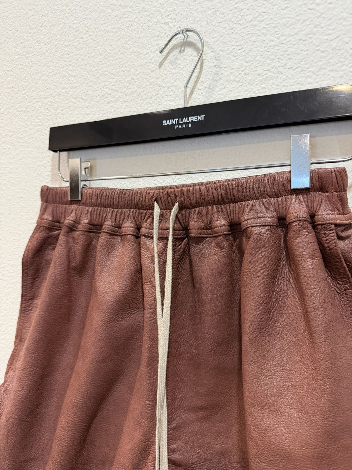 Rick Owens FW24 Blistered Lambskin Leather Boxer Shorts 44 Size US 30 / EU 46 - 2 Thumbnail