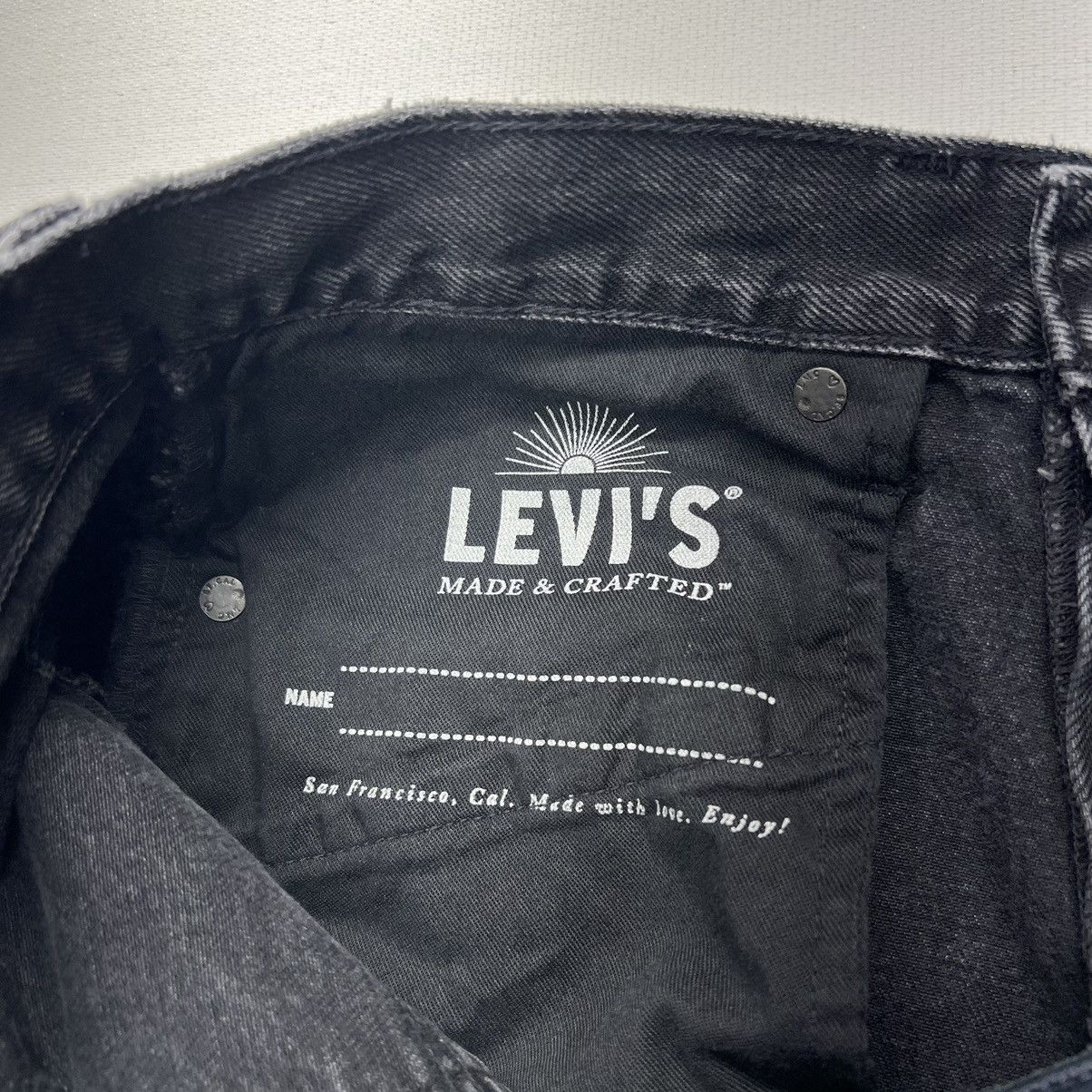 Levi's Levis Jeans Black Made & Crafted 502 Regular Taper Faded Size US 30 / EU 46 - 12 Thumbnail