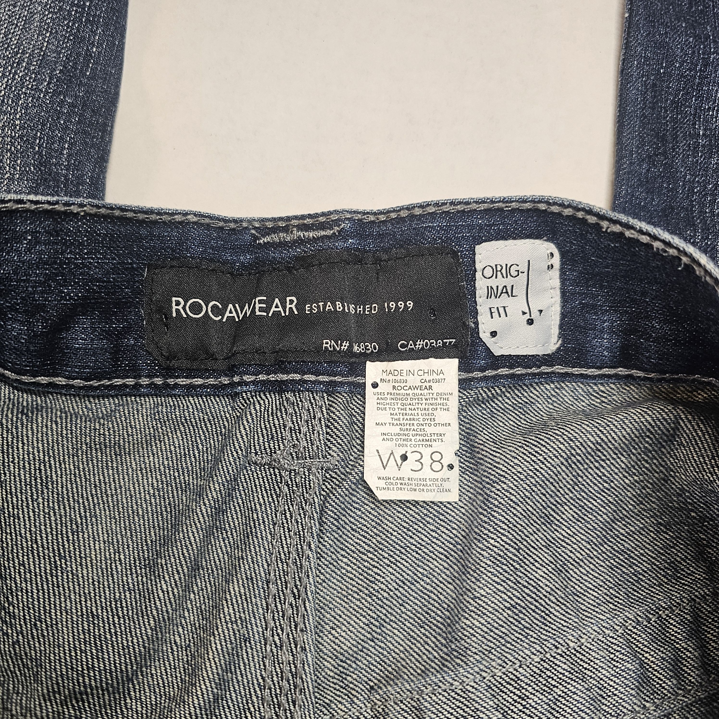 Rocawear Vintage Y2K Rocawear Baggy Jeans Size 38 Denim Embroidered Size US 38 / EU 54 - 2 Thumbnail