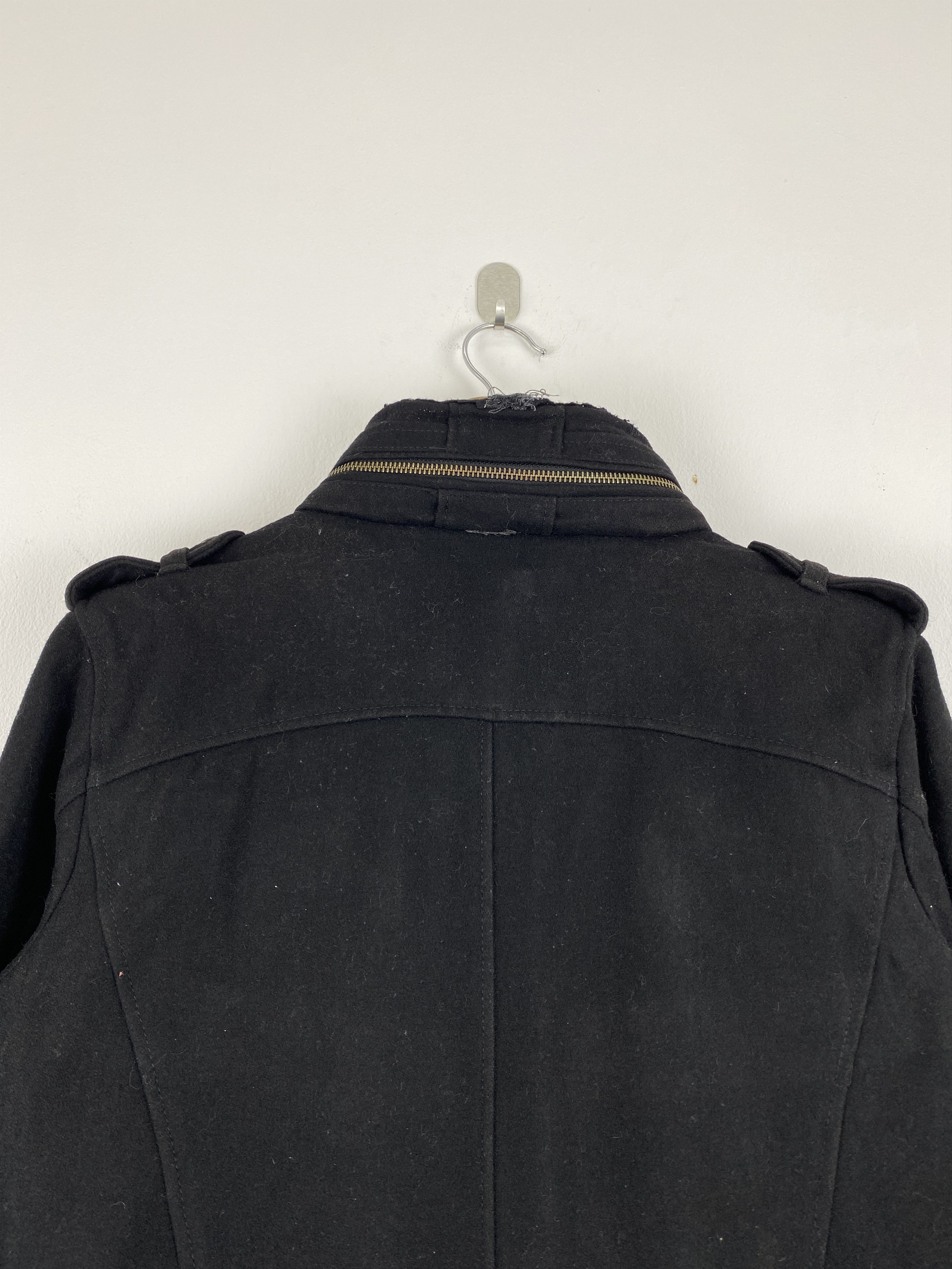 PPFM Vintage PPFM Zipper Ups Wool Punk Jacket Black JZ0003 Size US M / EU 48-50 / 2 - 4 Thumbnail