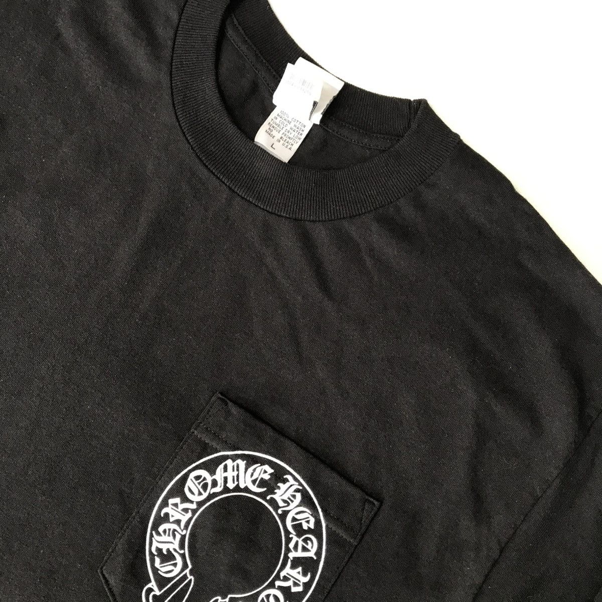 Chrome Hearts Chrome Hearts Crew, Scroll Logo, Pocket Horse Shoe Size US L / EU 52-54 / 3 - 3 Thumbnail