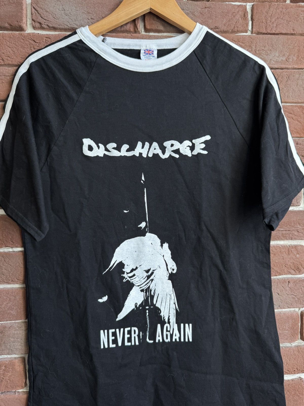 Band Tees Vintage 90s Rare Discharge Never Again Hardcor Punk Band Tee Size US L / EU 52-54 / 3 - 3 Thumbnail