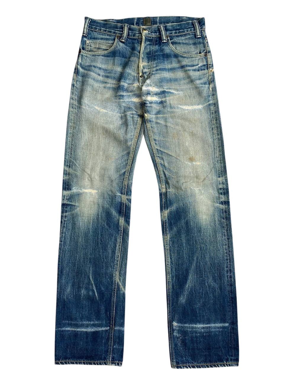 Geruga Thrashed Distressed Selvedge Regular Cut Denim