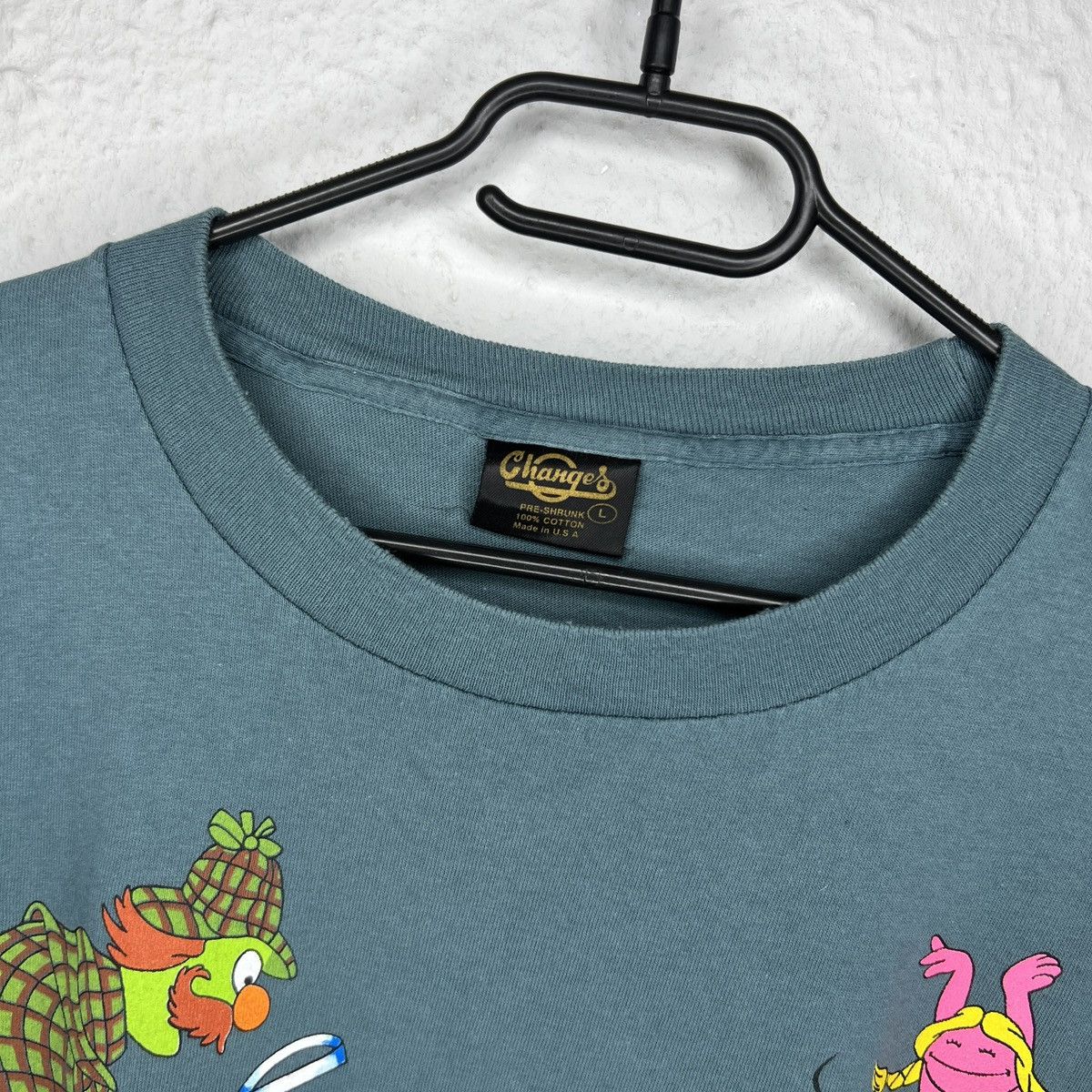 Other Vintage 90s Sesame Street Tee Tshirt Rare Full Print Muppets Size US L / EU 52-54 / 3 - 5 Thumbnail