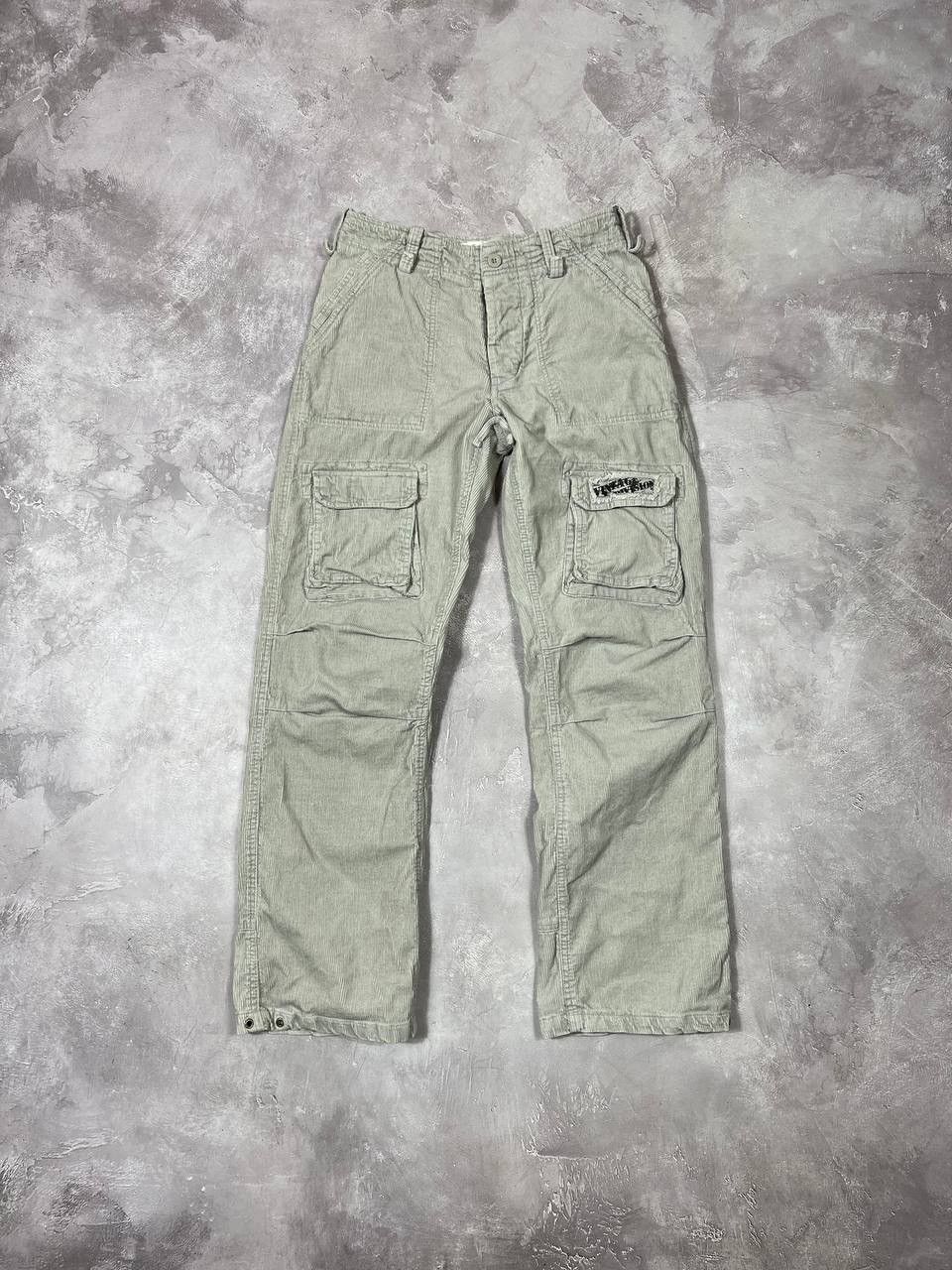 Vintage Vintage Fishbone Corduroy Cargo Pants Size US 30 / EU 46 - 1 Thumbnail