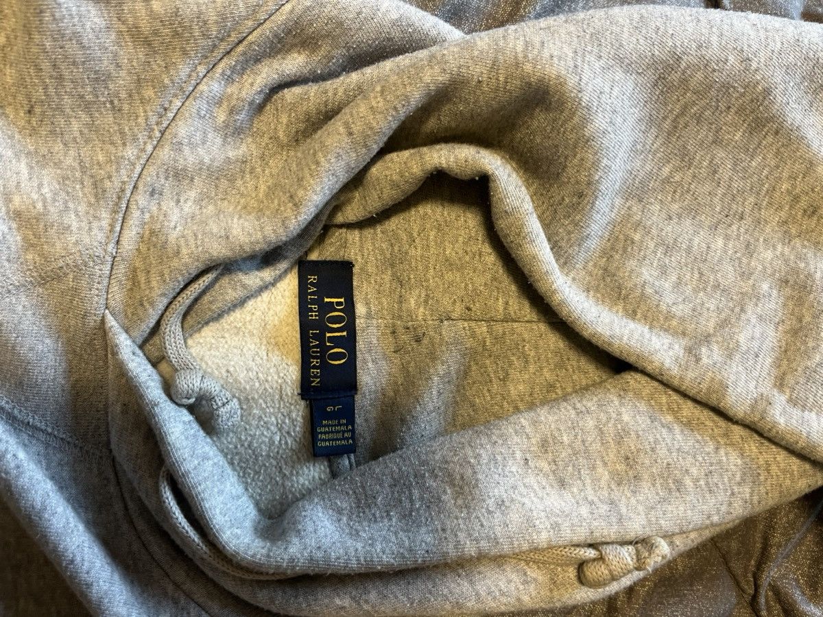 Polo Ralph Lauren × Vintage RARE Vintage Gray Polo Bear USA Basketball Hoodie Size US L / EU 52-54 / 3 - 5 Thumbnail