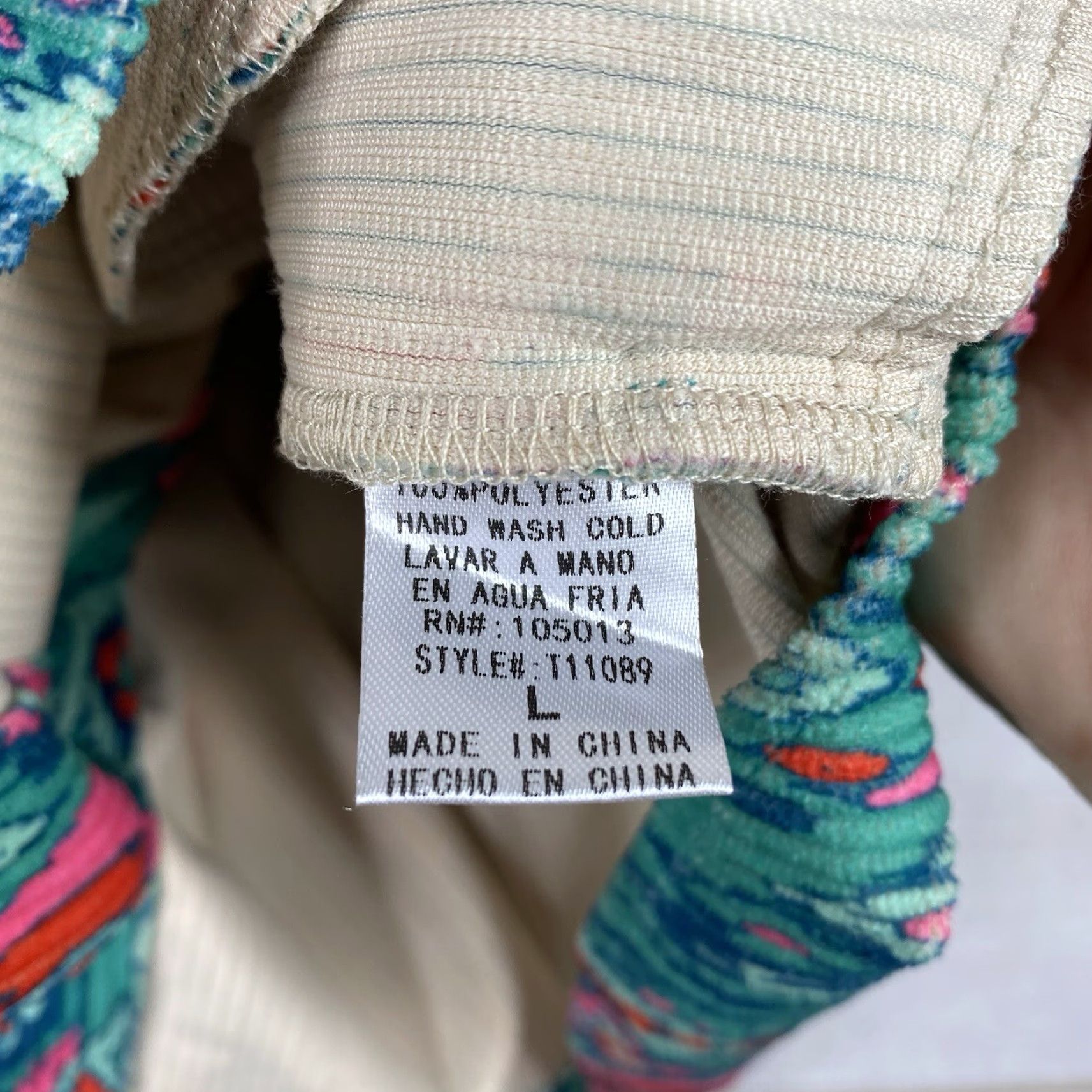 Pinko Savanna Jane Jacket Womens L Green Pink Floral Aztec Corduroy Button Up Boho Shirt Size L / US 10 / IT 46 - 6 Thumbnail
