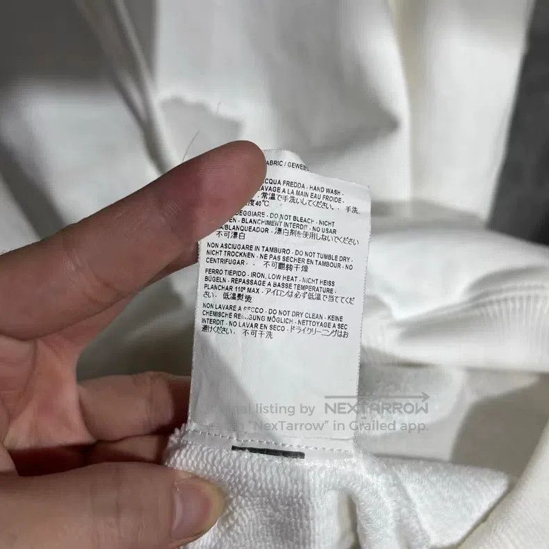 Balenciaga Balenciaga White hoodie logo sweatshirt, size XS Size US XS / EU 42 / 0 - 7 Thumbnail