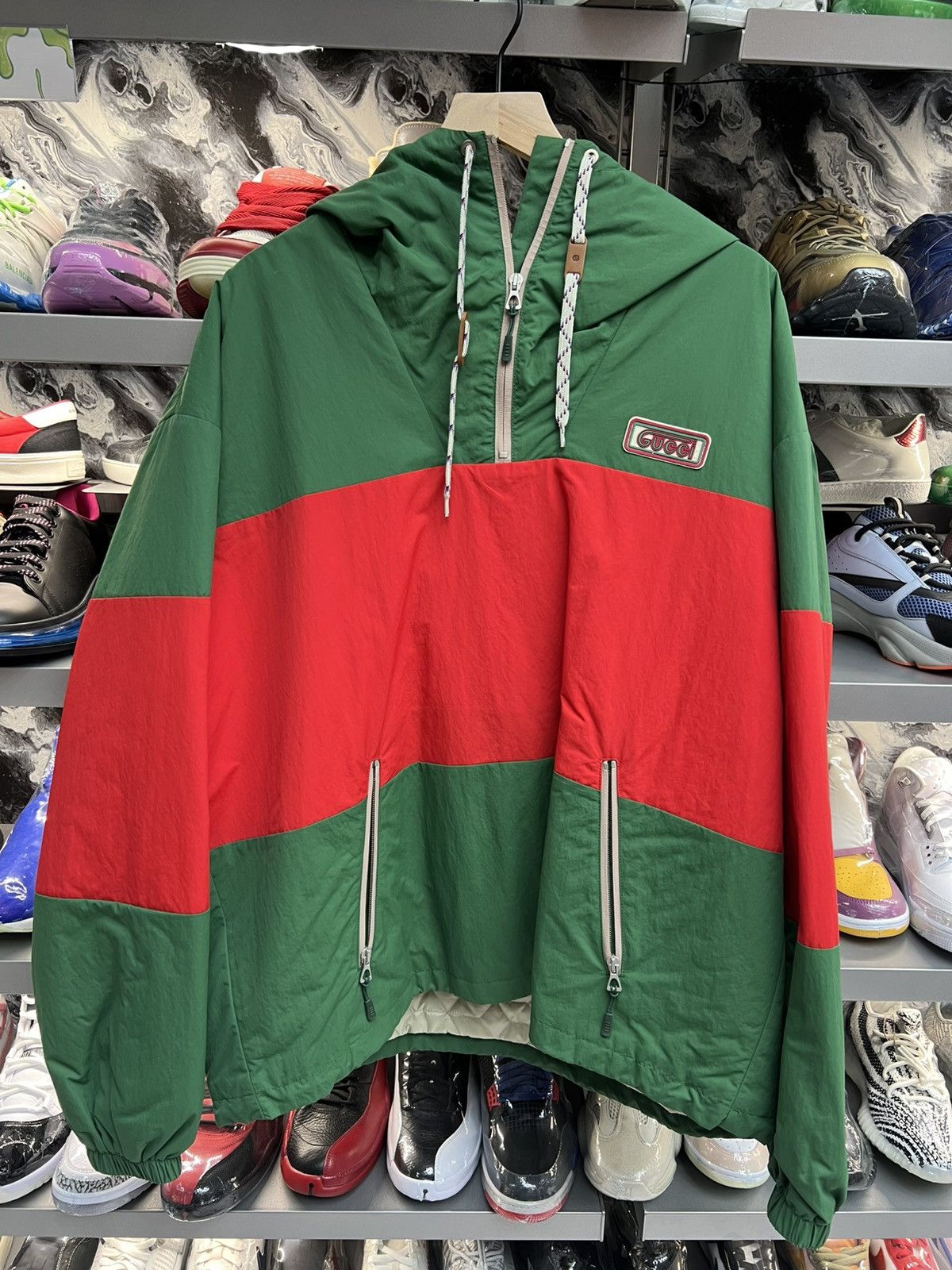 Gucci Gucci Anorak Web Logo Jacket Size US XXL / EU 58 / 5 - 1 Thumbnail