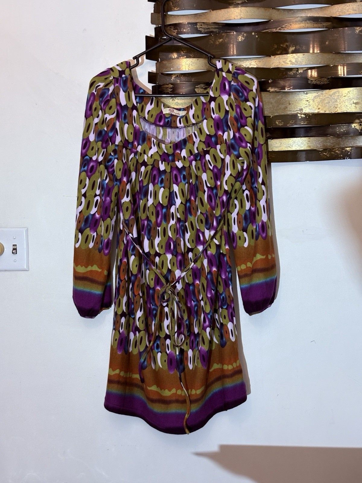 Anthropologie Aryeh Anthropology Dress Tunic Colorful Chain Print XL Size XL / US 12-14 / IT 48-50 - 1 Thumbnail
